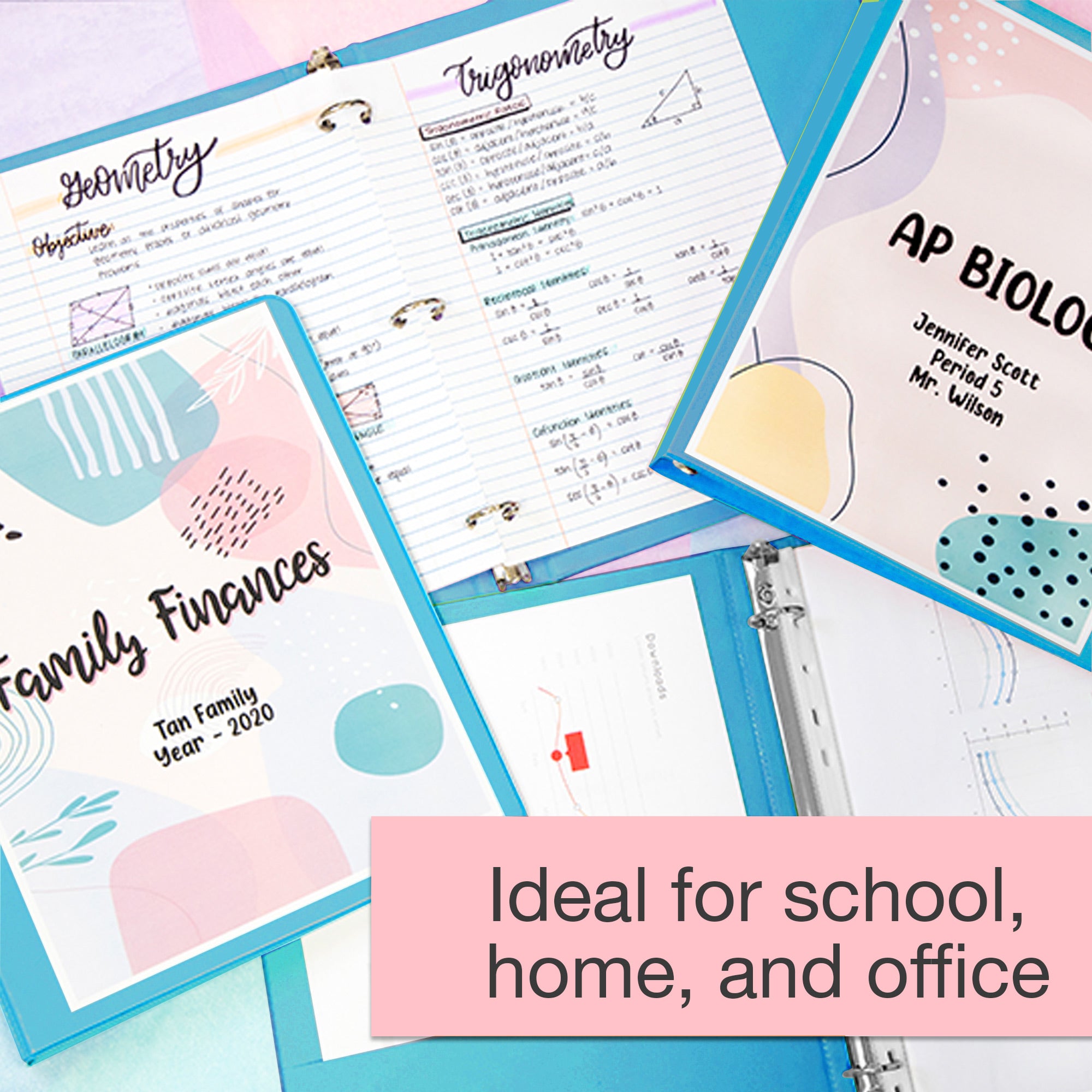 1 Inch View Binder, Holds Up to 175 Sheets