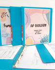 1.5" Cyan 3-Ring View Binder w/ 2-Pockets