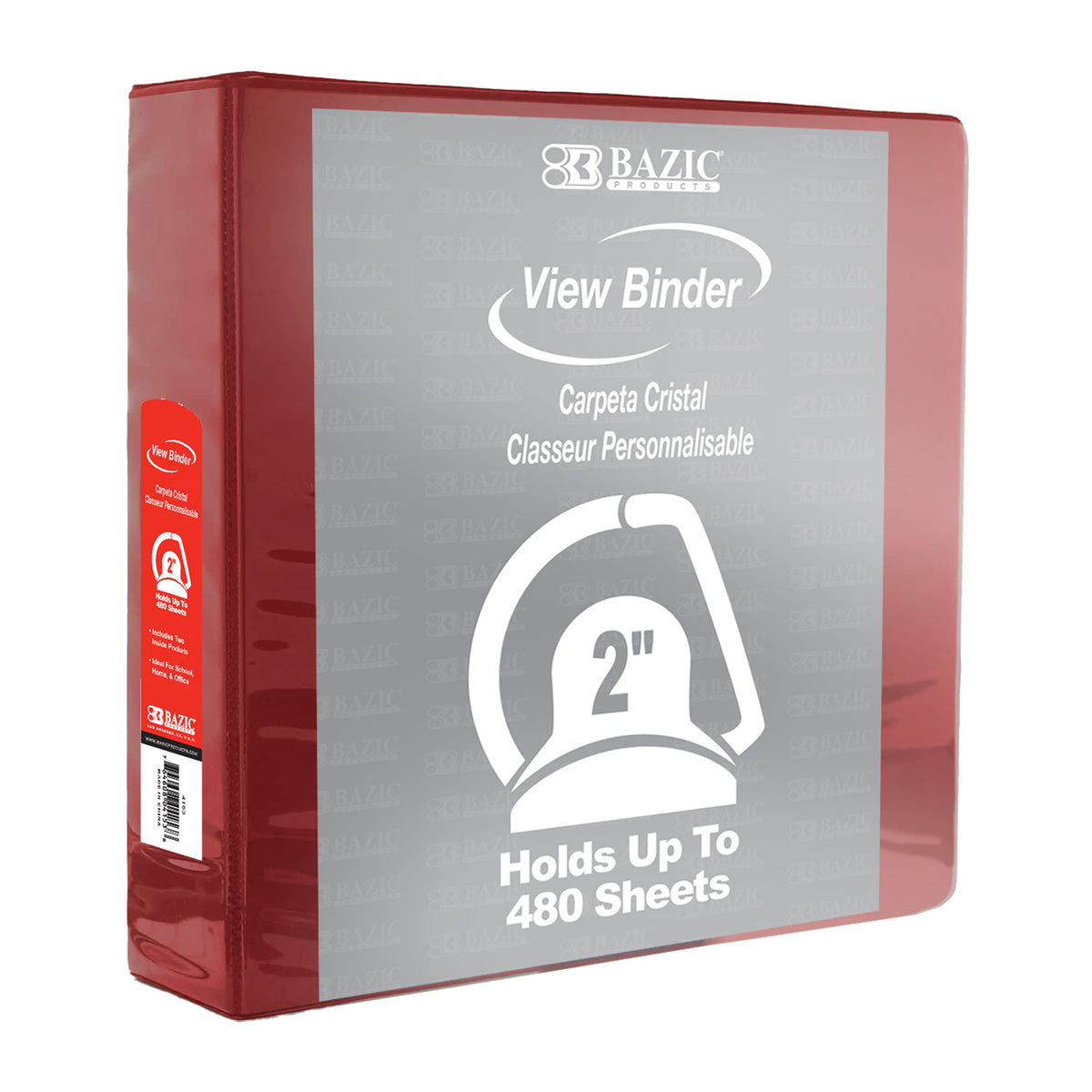 Burgundy Slant-D Ring View Binder