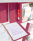 Binder View 3" Burgundy Slant-D Ring w/ 2 Pockets