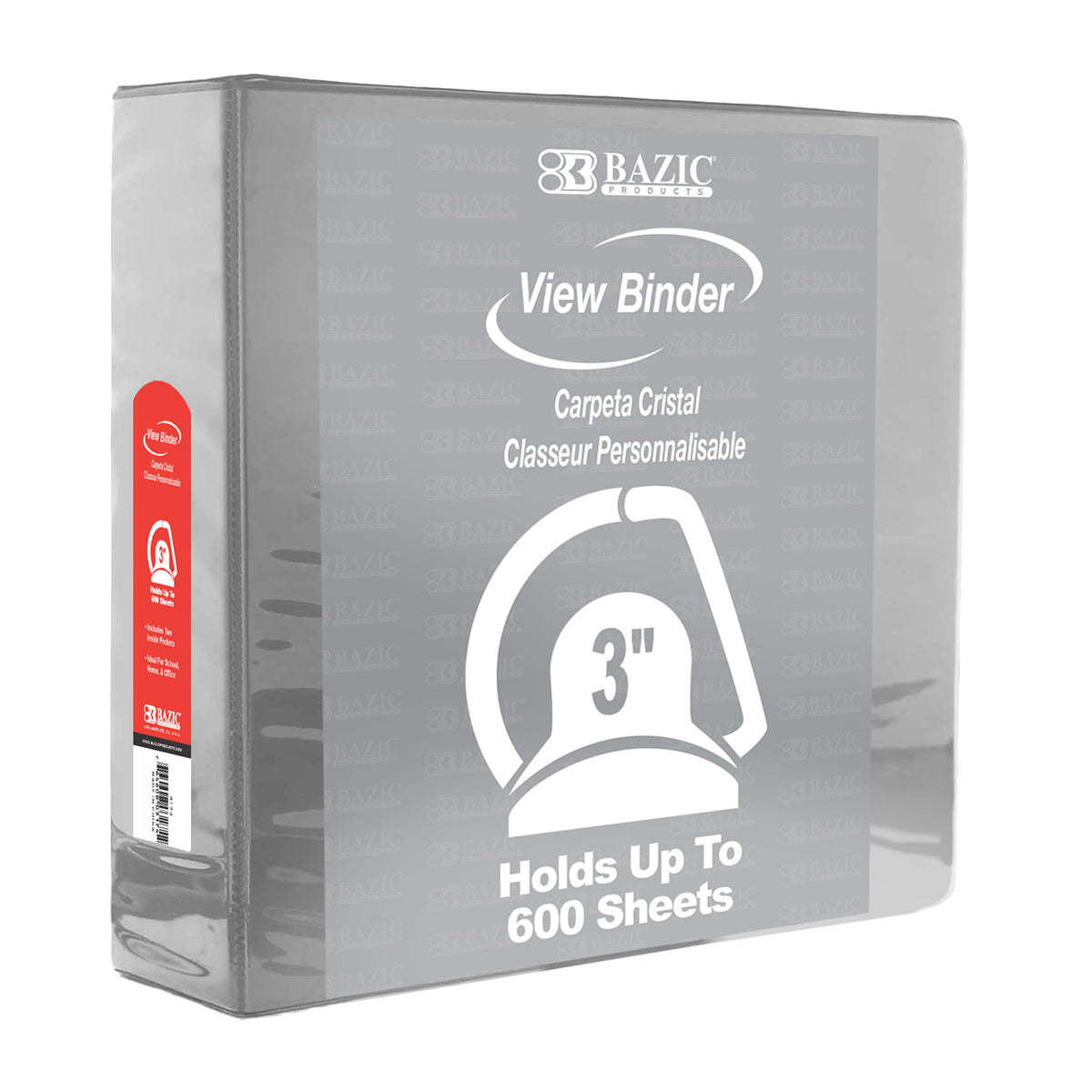 Grey Slant-D Ring View Binder