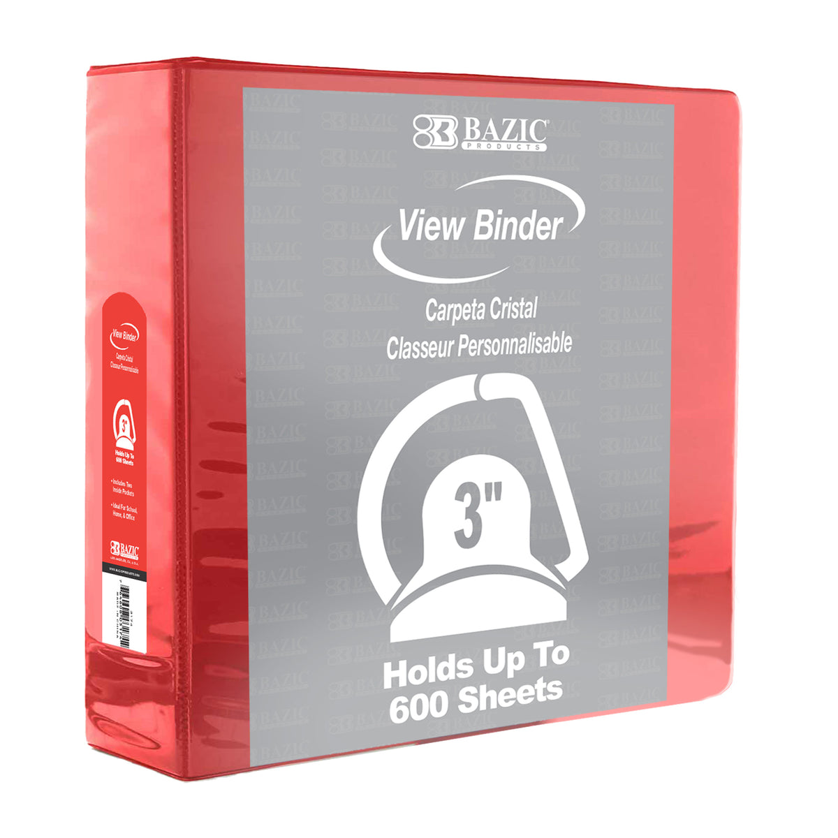 Red Slant-D Ring View Binder