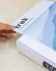 1" White PVC-Free Slant D-Ring View Binder w/ 4 Pockets