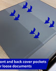 1" Black PVC-Free Slant D-Ring View Binder w/ 4 Pockets