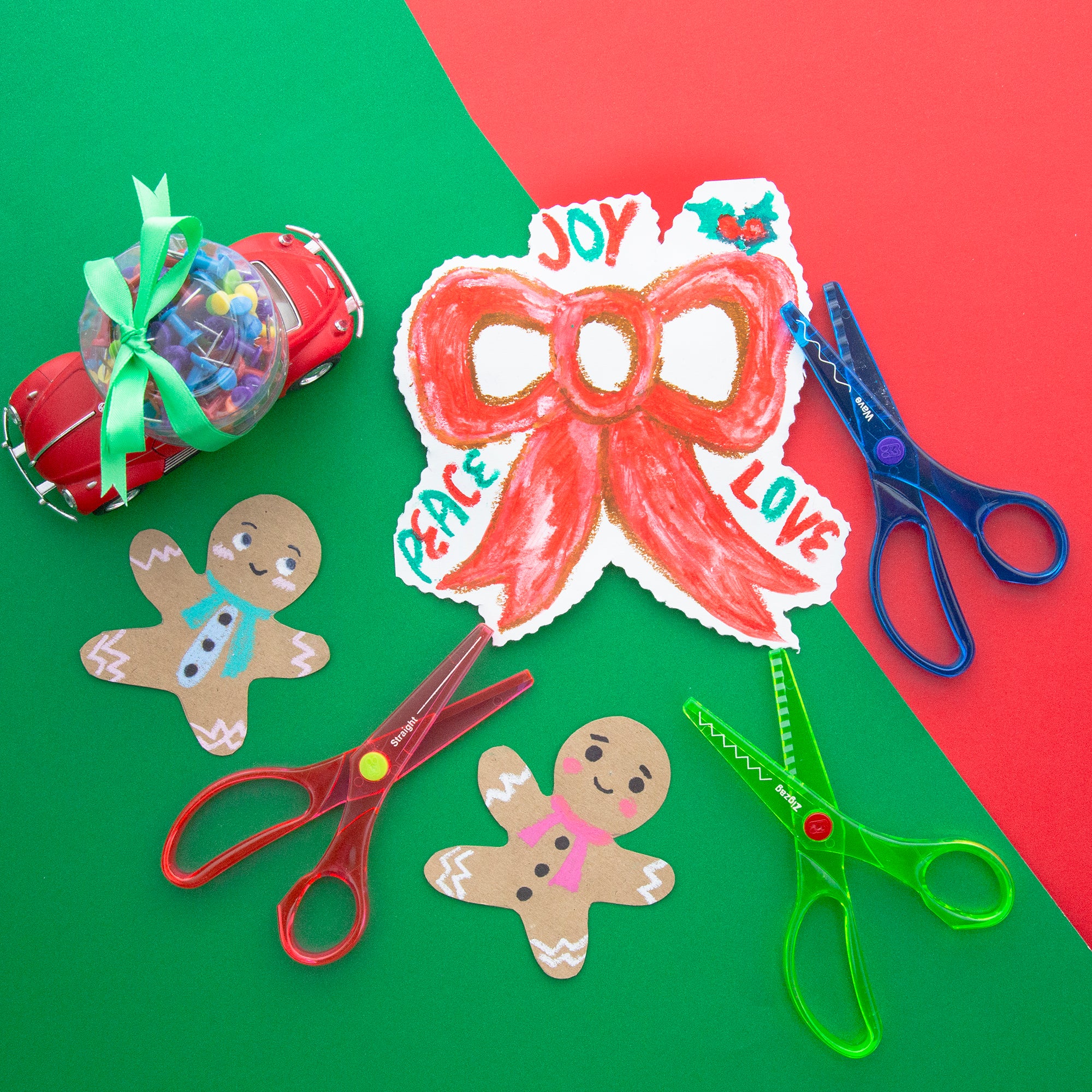 5-1/2 in Kids Decorative Edge Safety Scissors
