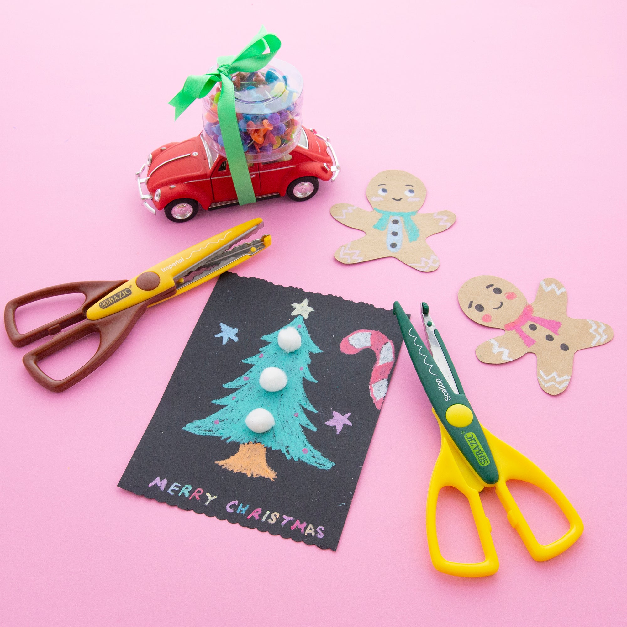 Craft Scissors, 6.5", Decorative Edge, Assorted Pattern