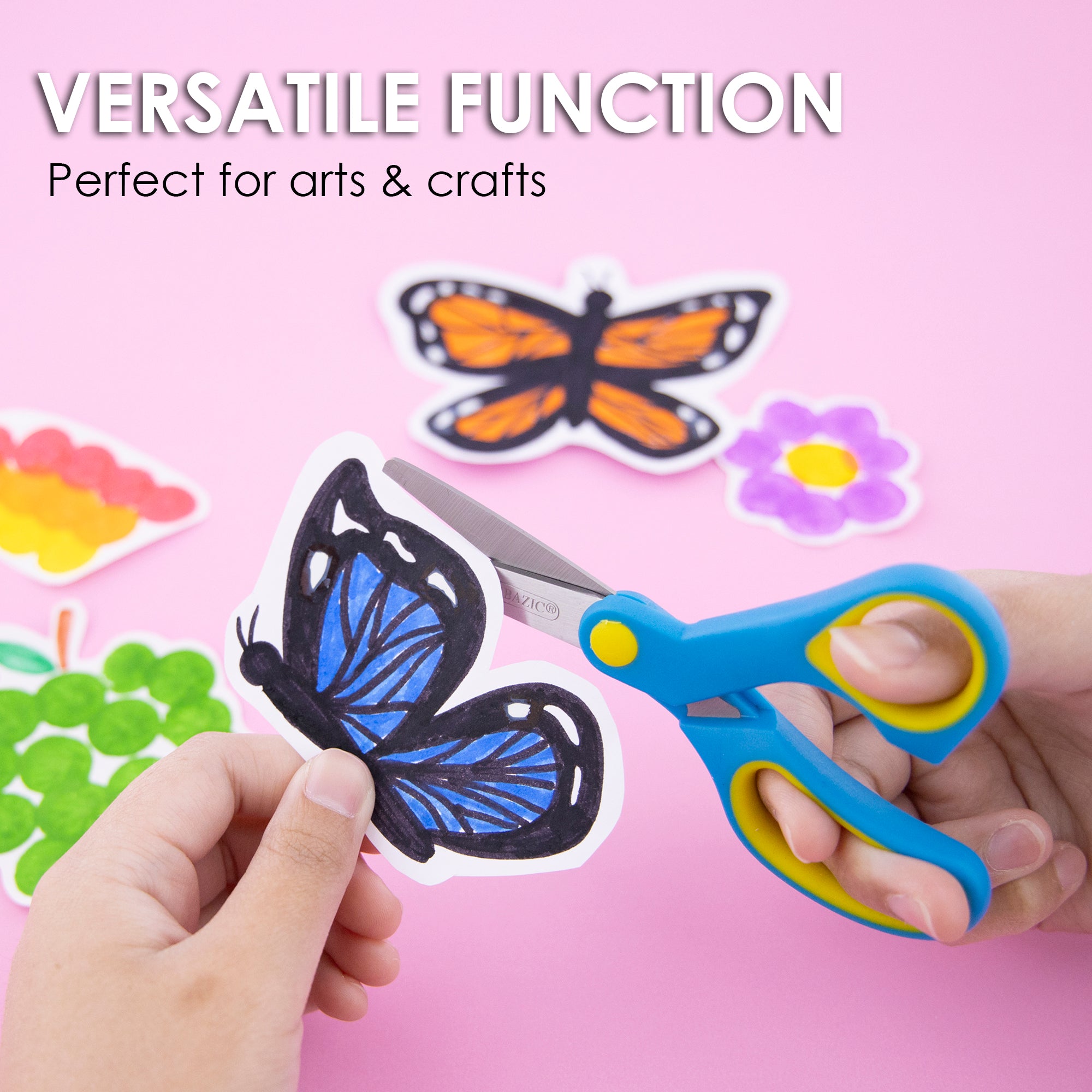 5 in Soft Grip Blunt Tip School Scissors, Stainless Steel
