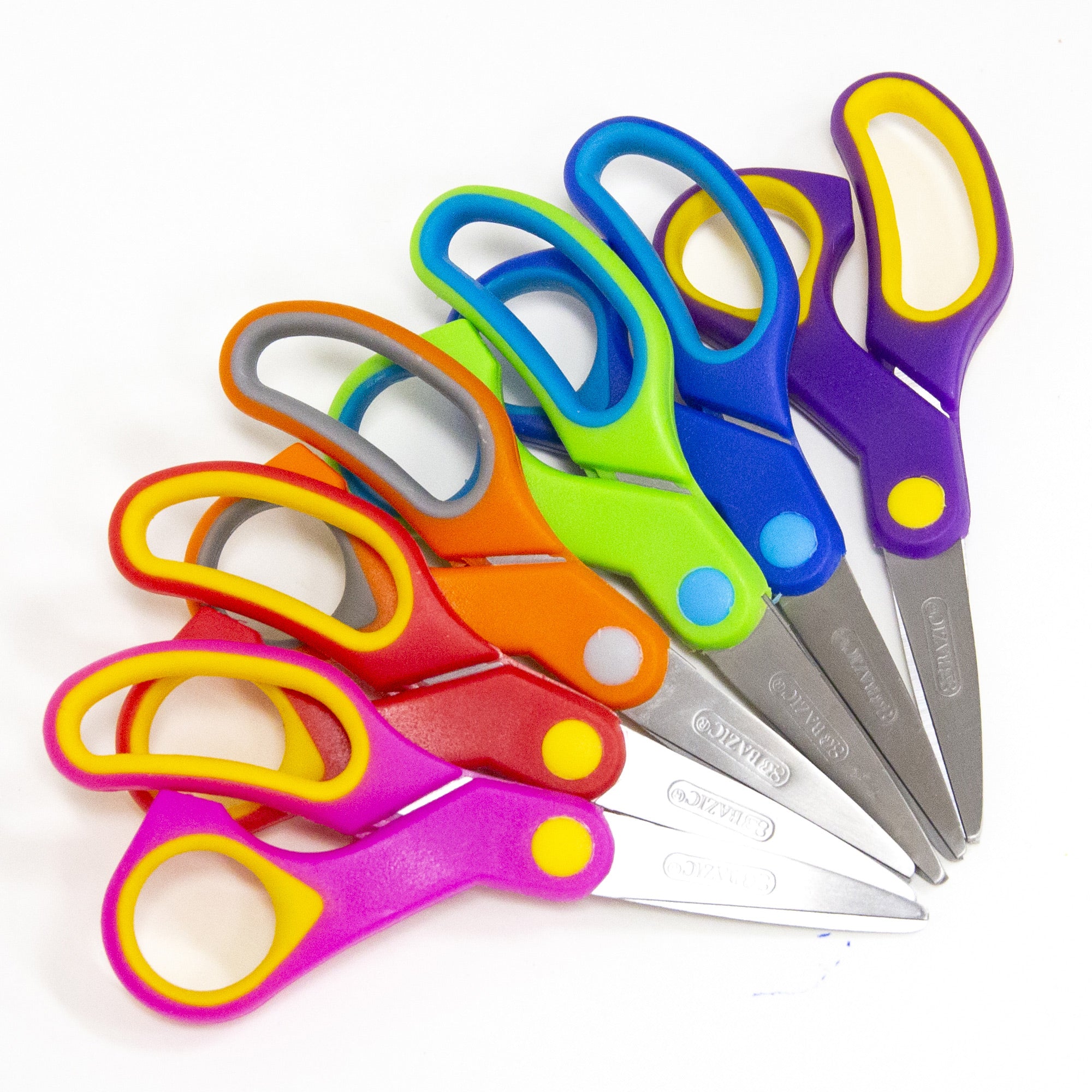 5 in Soft Grip Pointed Tip School Scissors, Stainless Steel