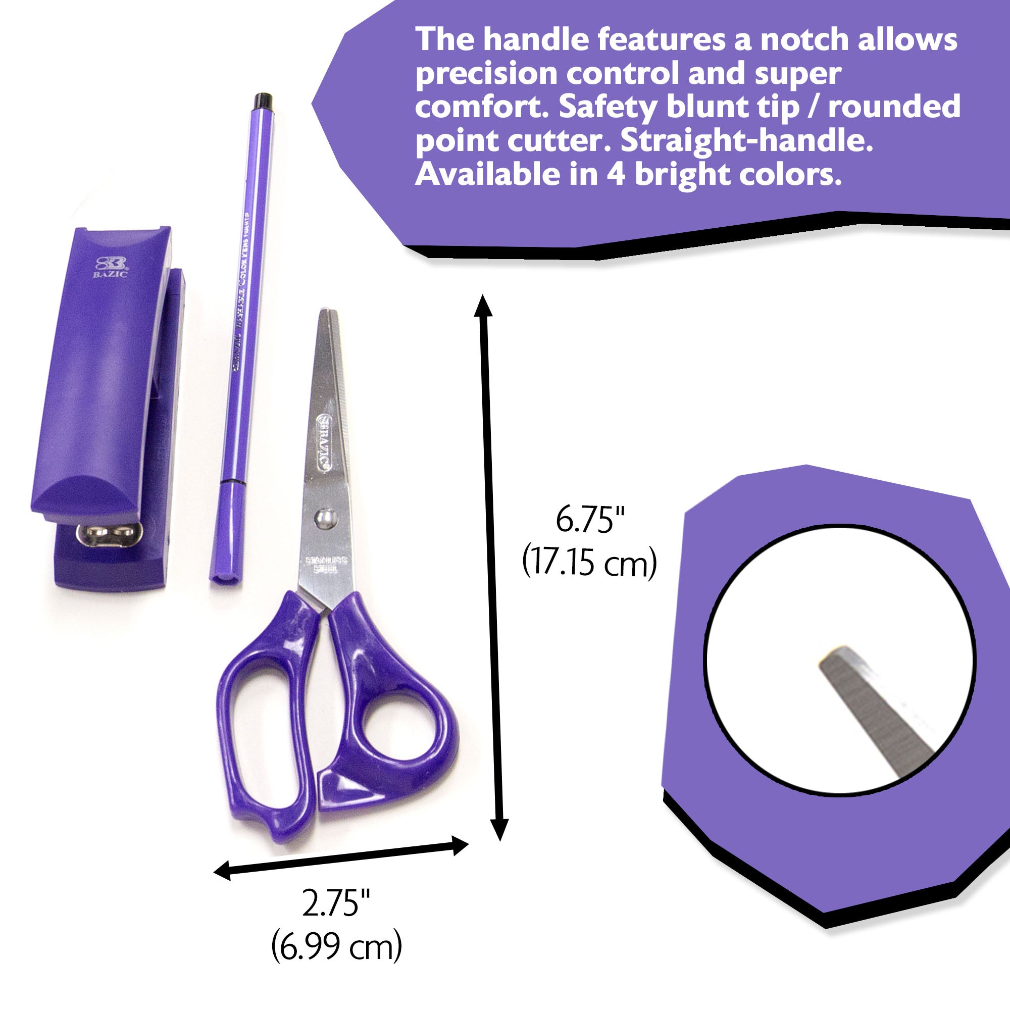 7 in Classic Scissors, for School Office Craft