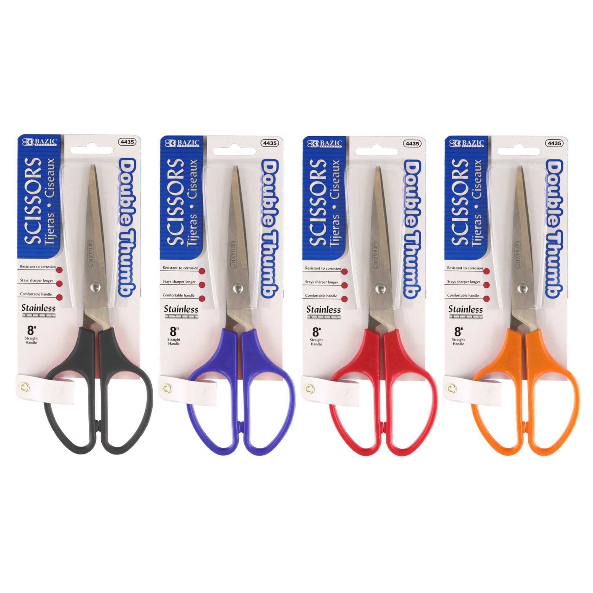 8 in Double Thumb Scissors, for School Office Craft