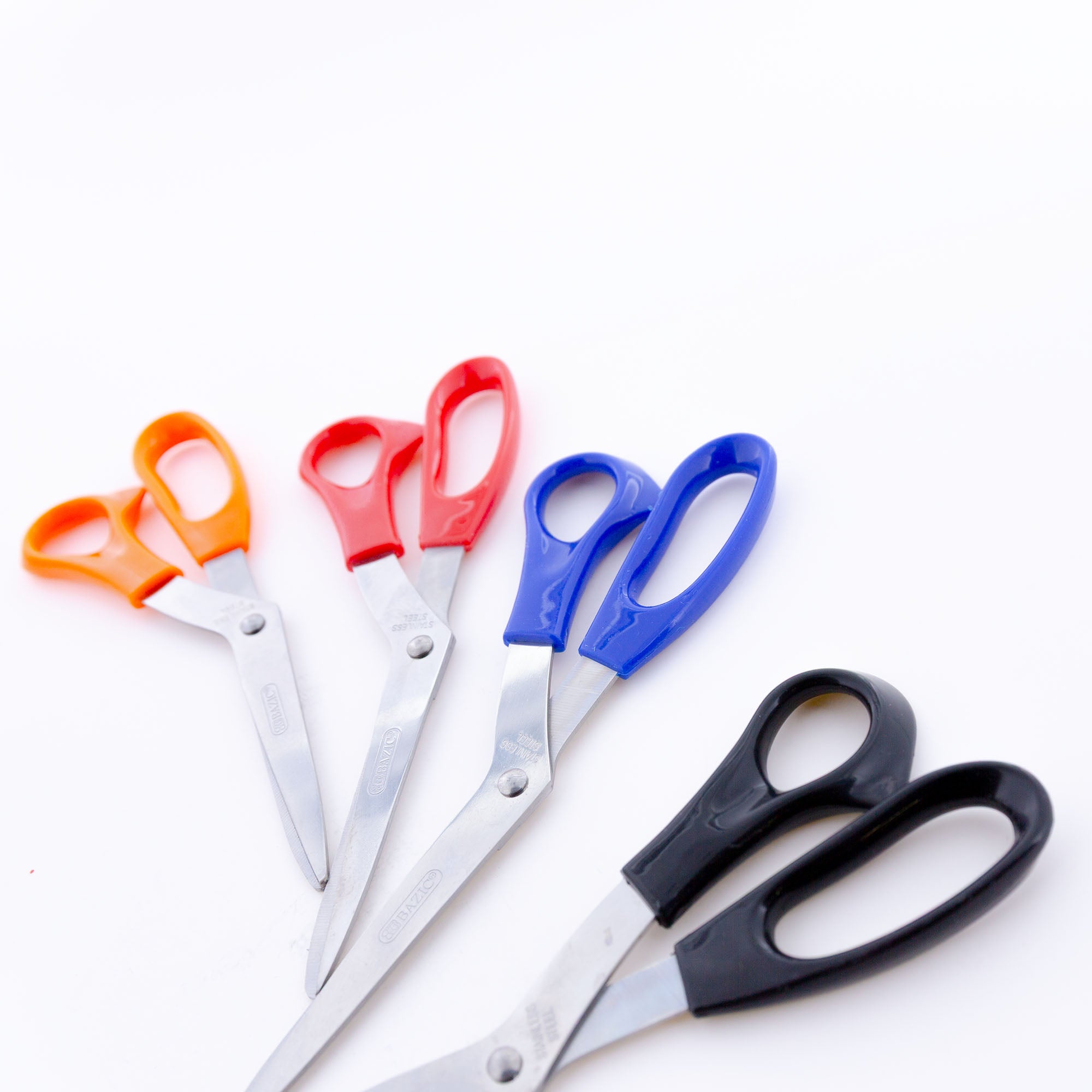 8 in Bent Handle Stainless Steel Scissors