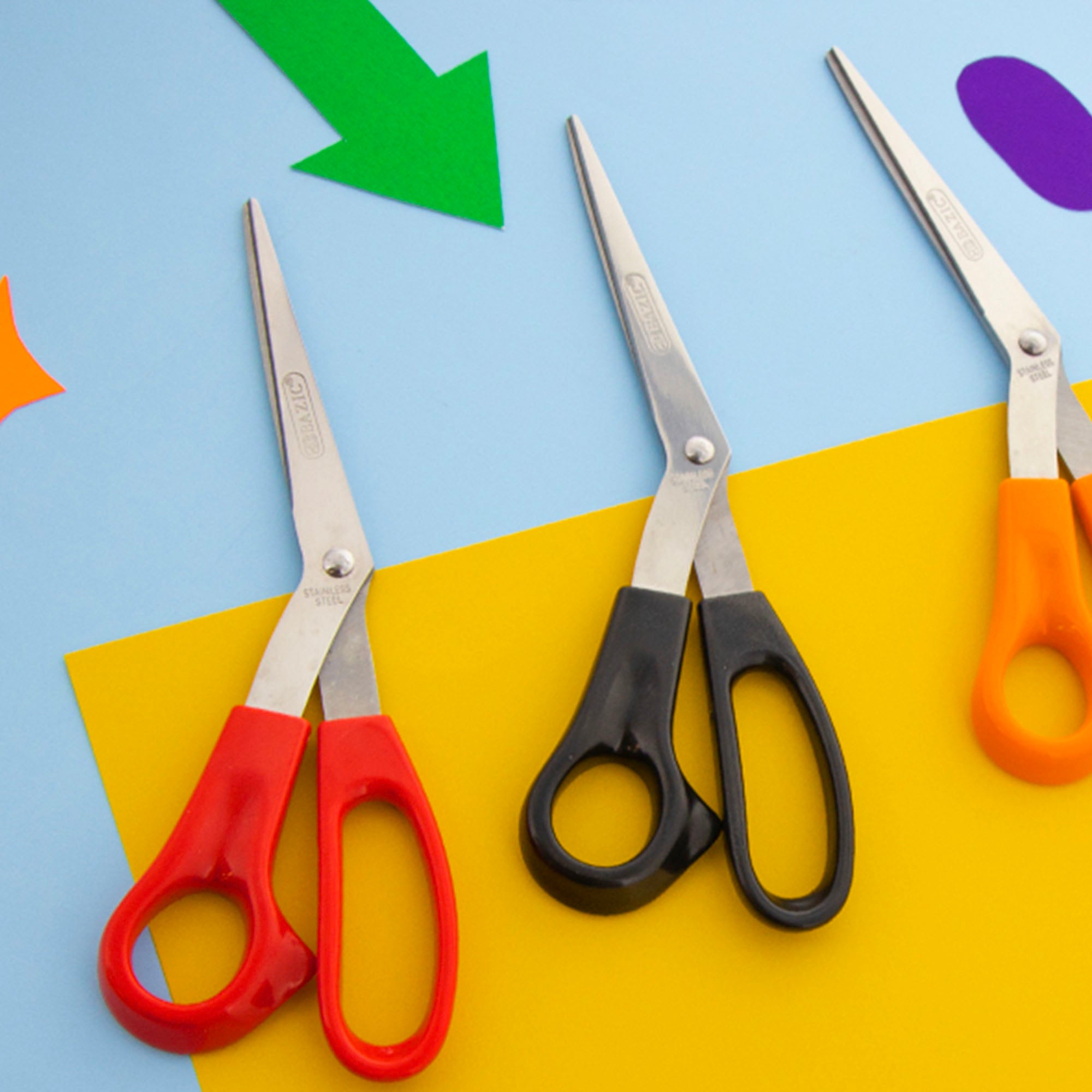8 in Left-Handed Bent Stainless Steel Scissors