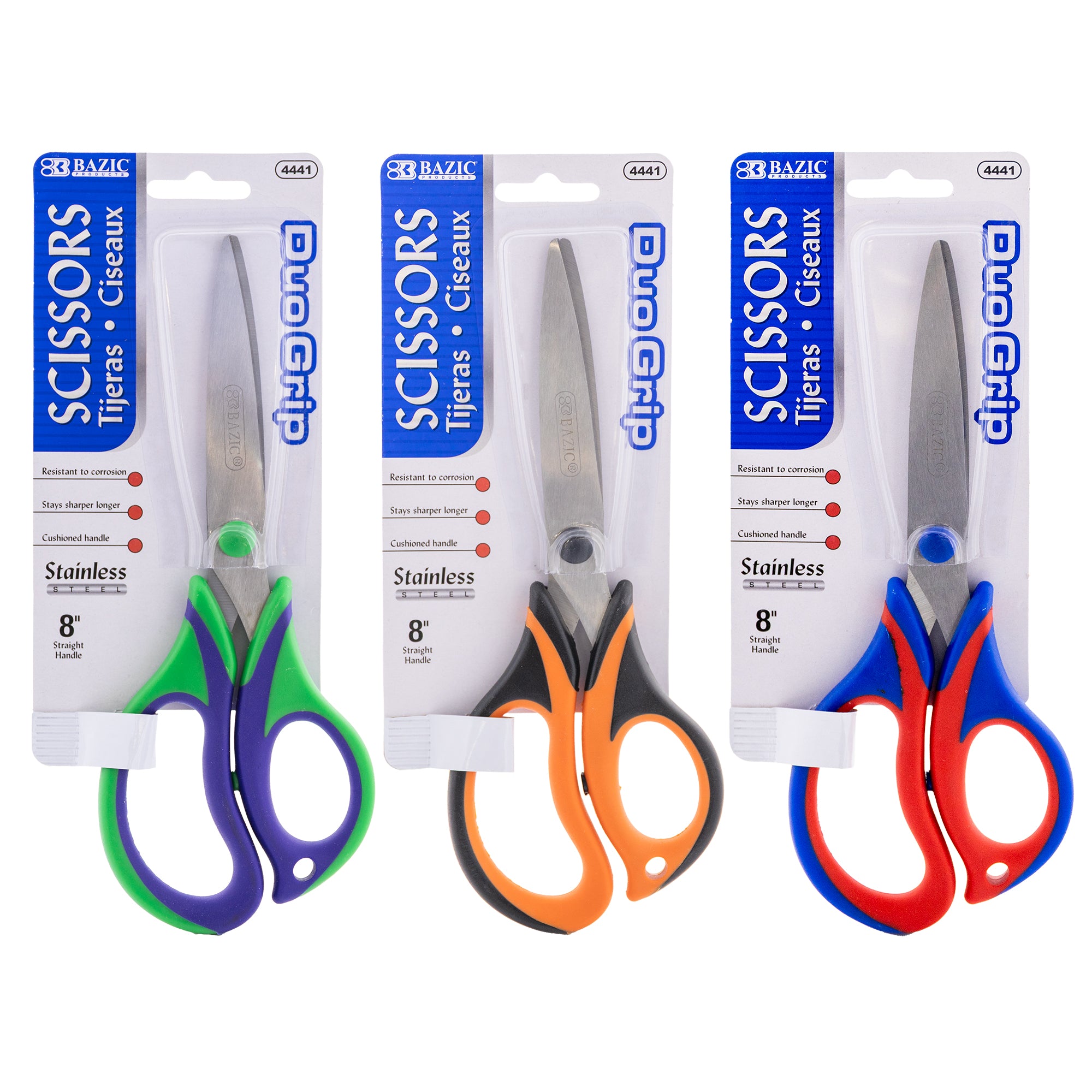 8" Duo Grip Stainless Steel Scissors
