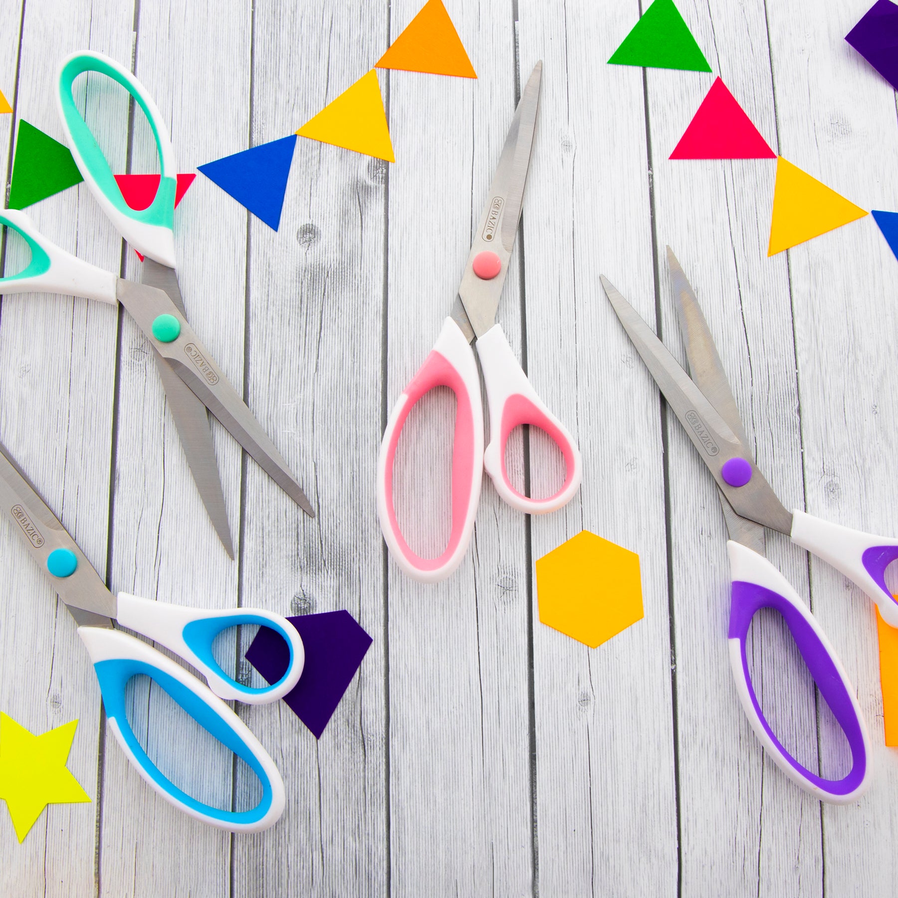 8&quot; Pastel Axicia Grip Multipurpose Stainless Steel Scissors