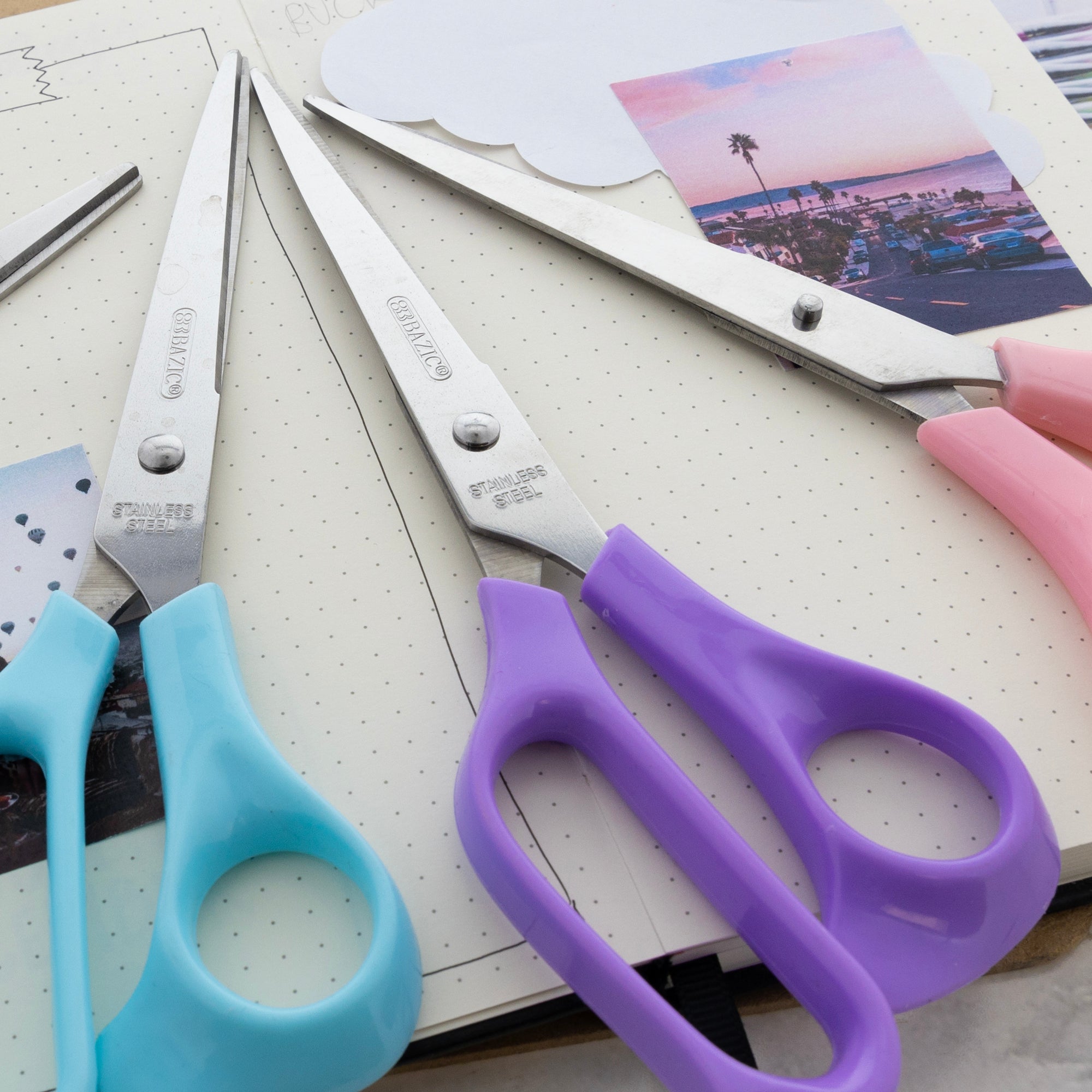 8 in Pastel Classic Stainless Steel Scissors