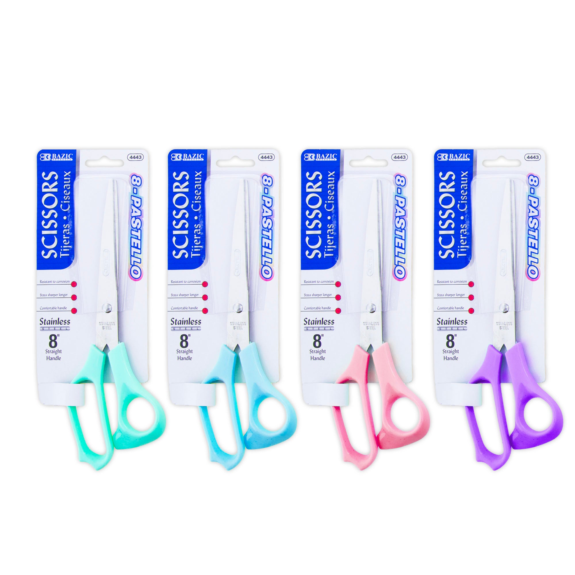 8 in Pastel Classic Scissors, for School Office Craft