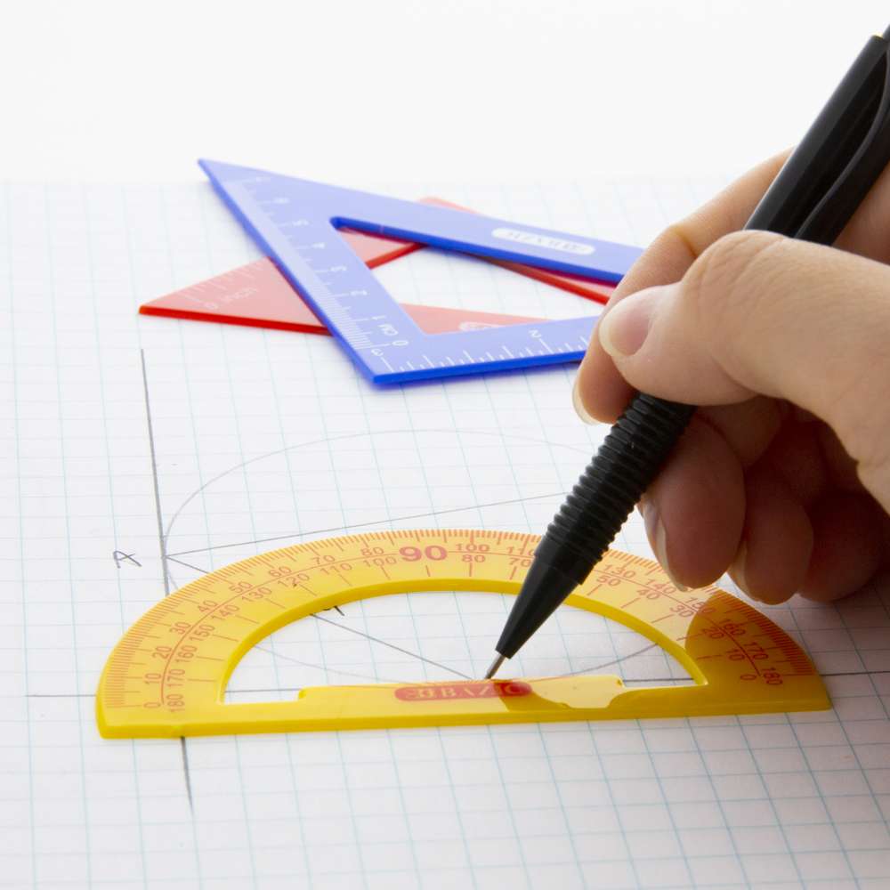 11-Piece Student Math Geometry Set with Compass