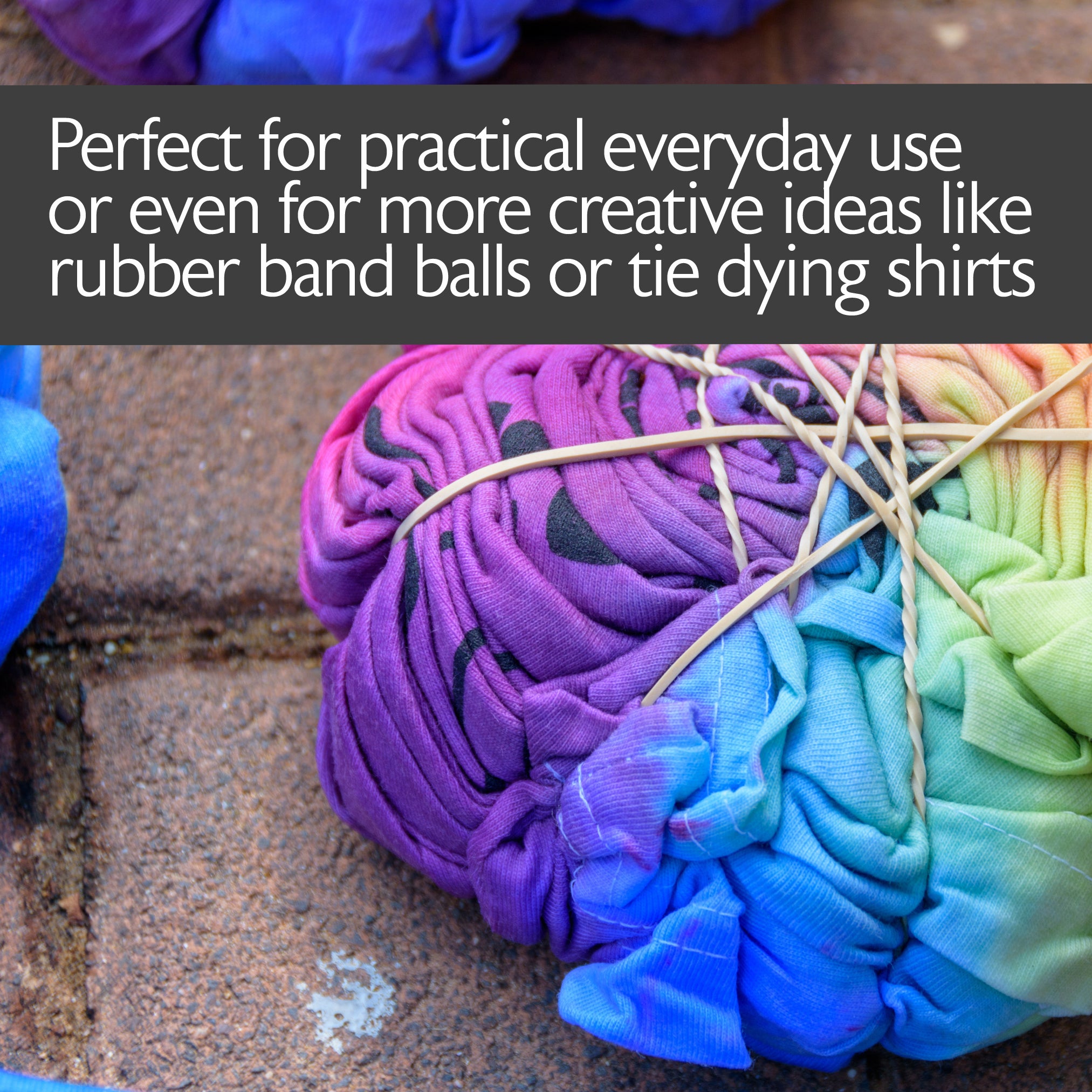 Assorted Dimensions 227g/ 0.5 lbs. Rubber Bands