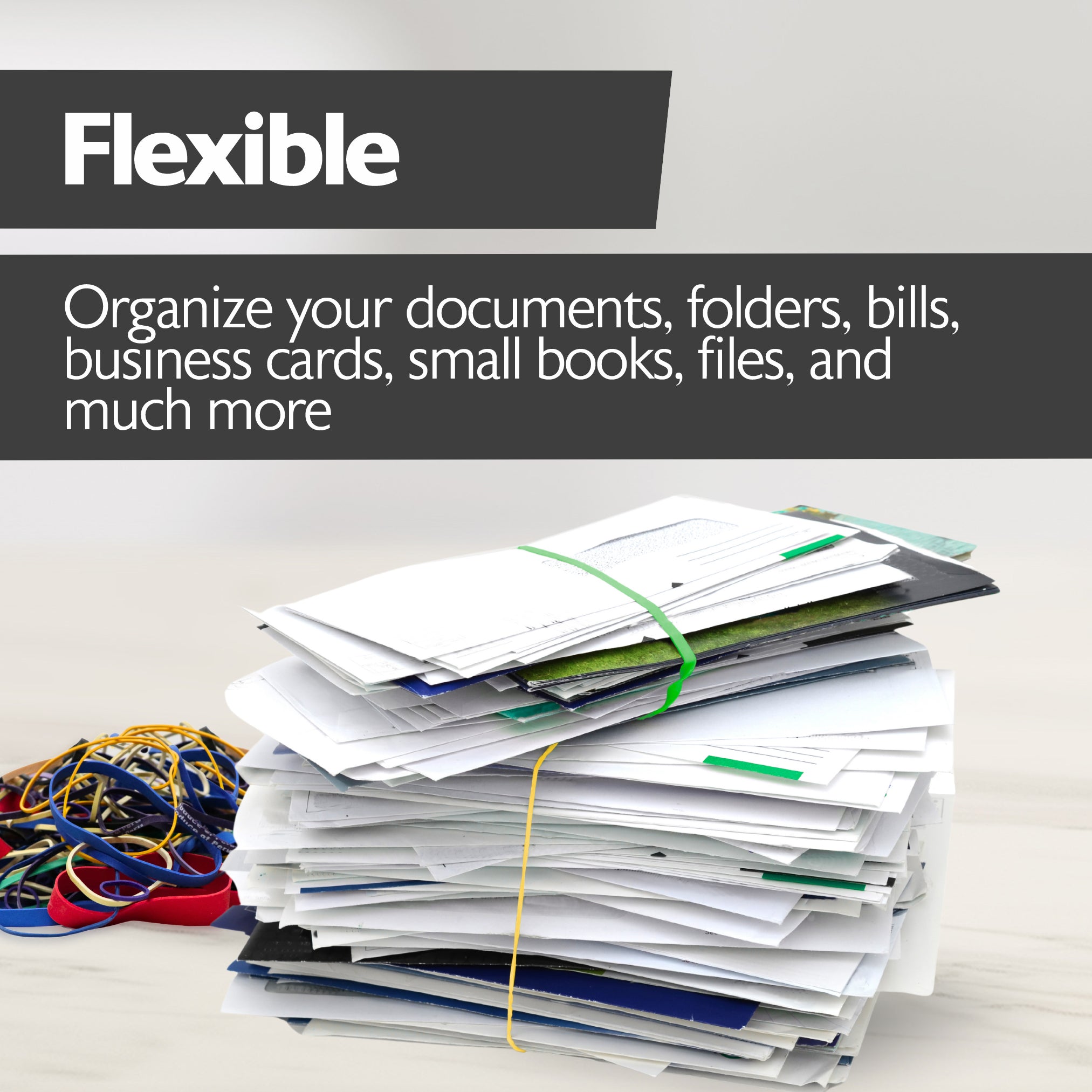 Assorted Dimensions 227g/ 0.5 lbs. Rubber Bands