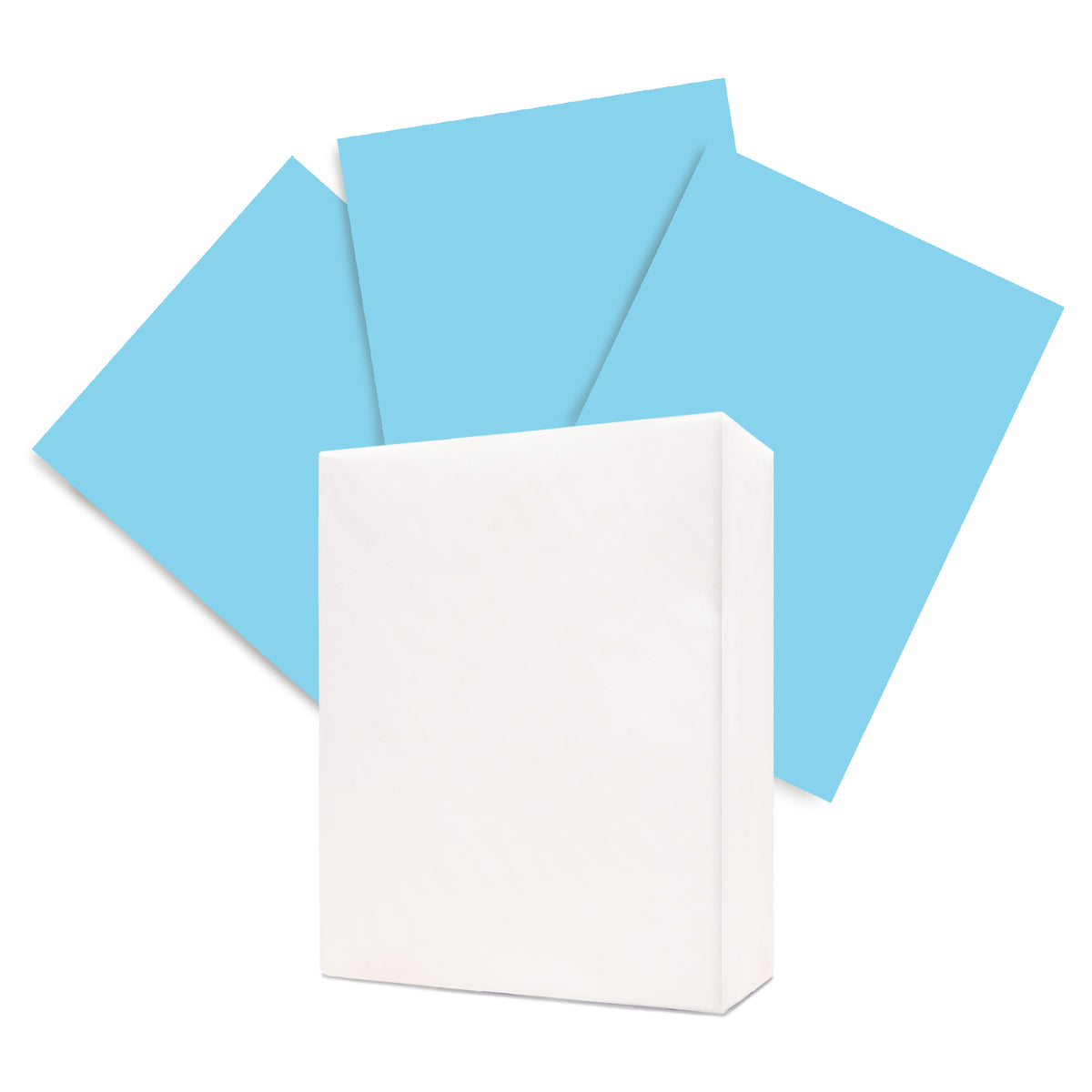 BAZIC EAGLE COLOR 30 8.5 x 11 in Blue Colored Copy Paper
