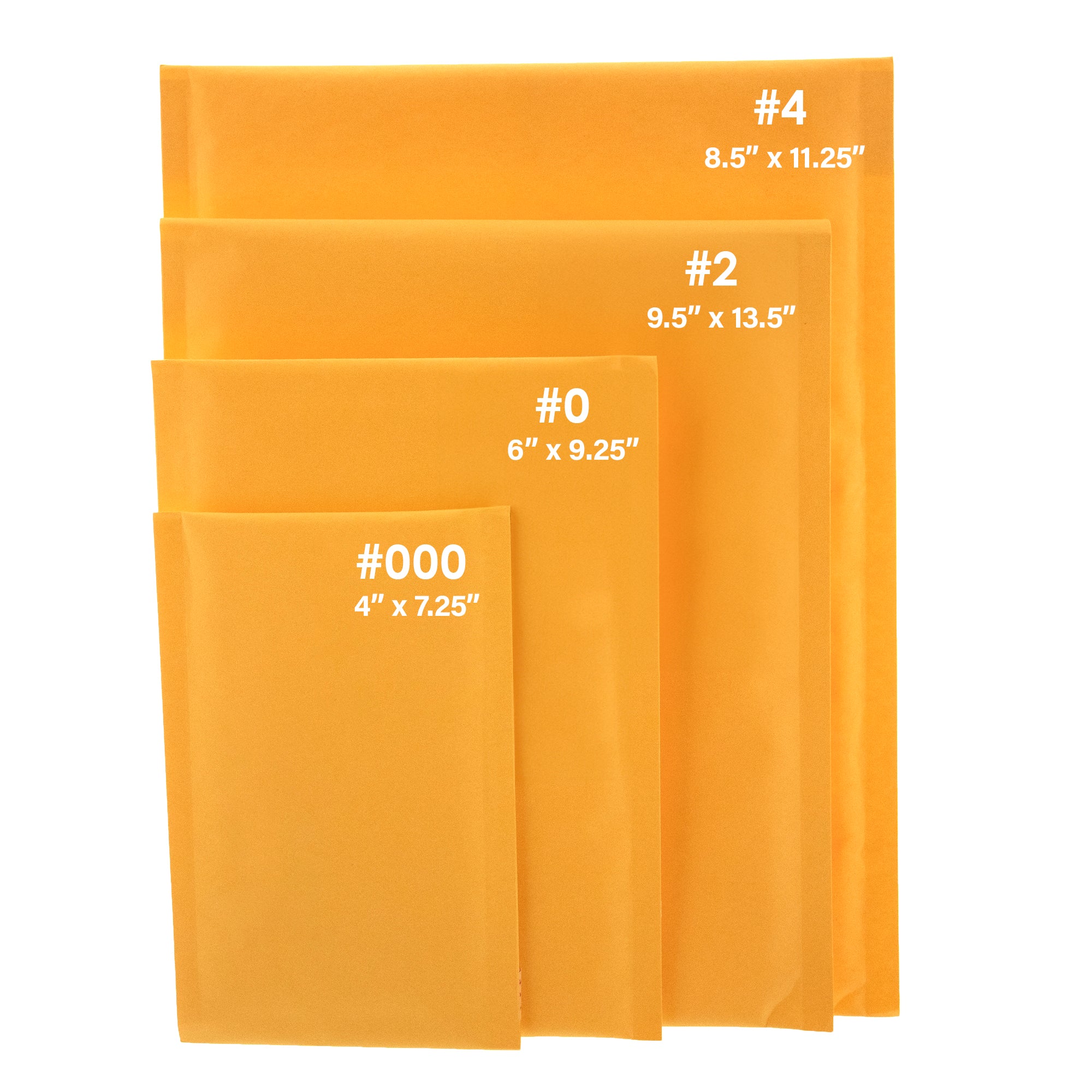 #2 Self-Seal Bubble Mailers, 8.5" x 11.25", 3-Pack