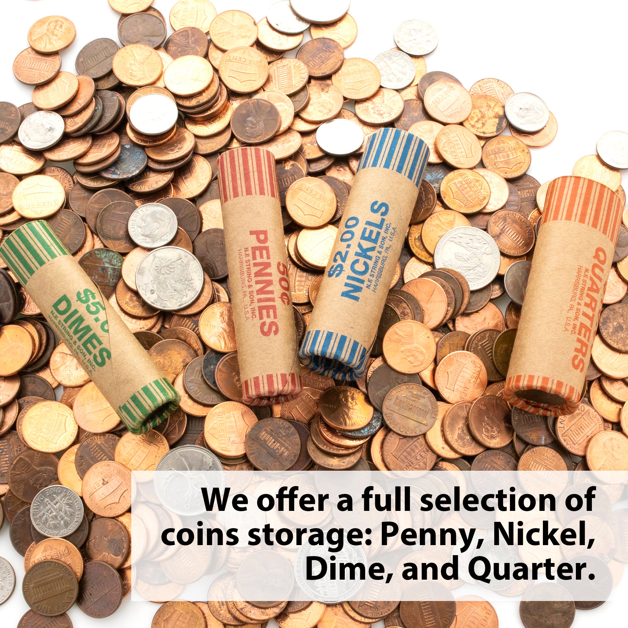 Coin Wrappers, Nickel, 36 Count, Made in USA