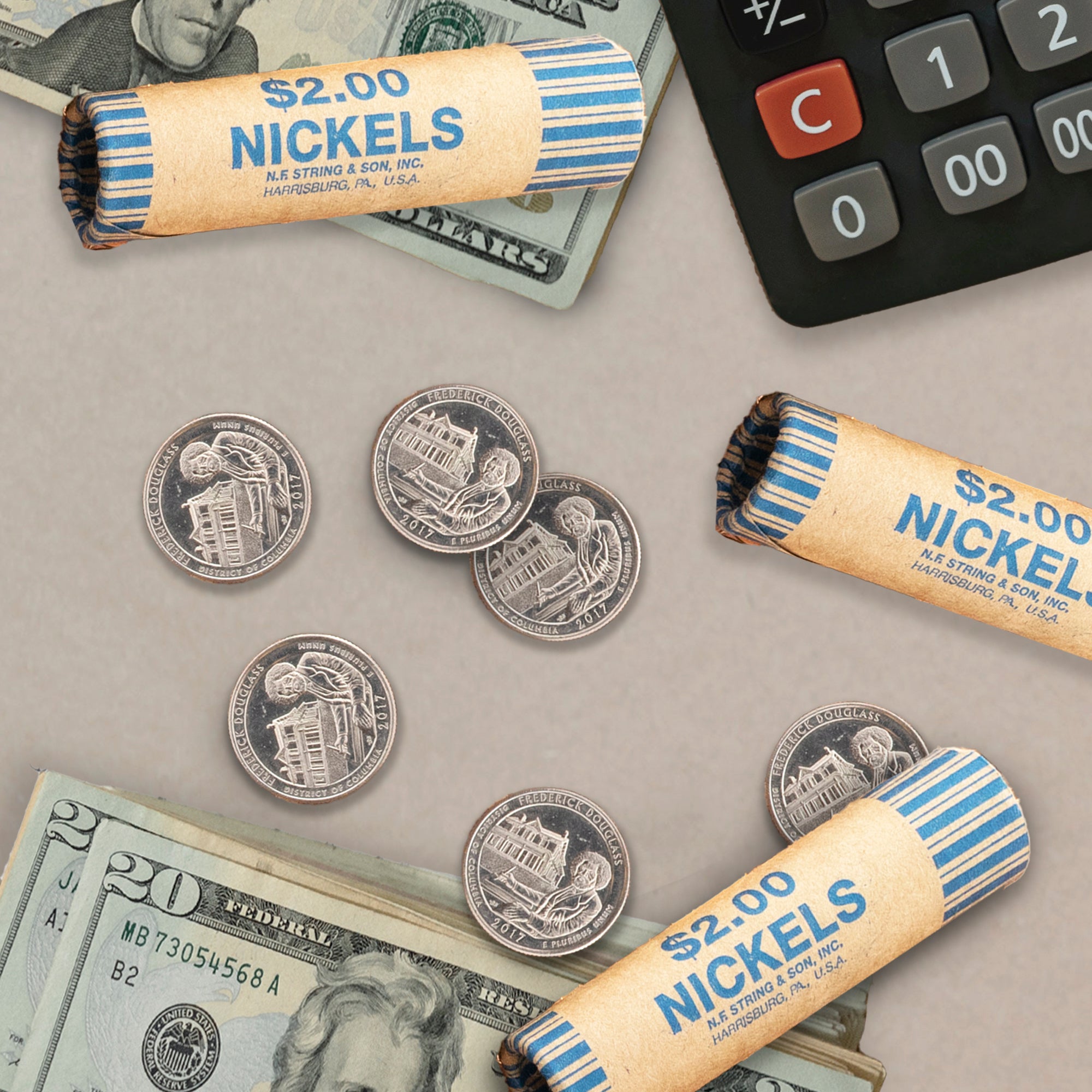 Coin Wrappers, Nickel, 36 Count, Made in USA