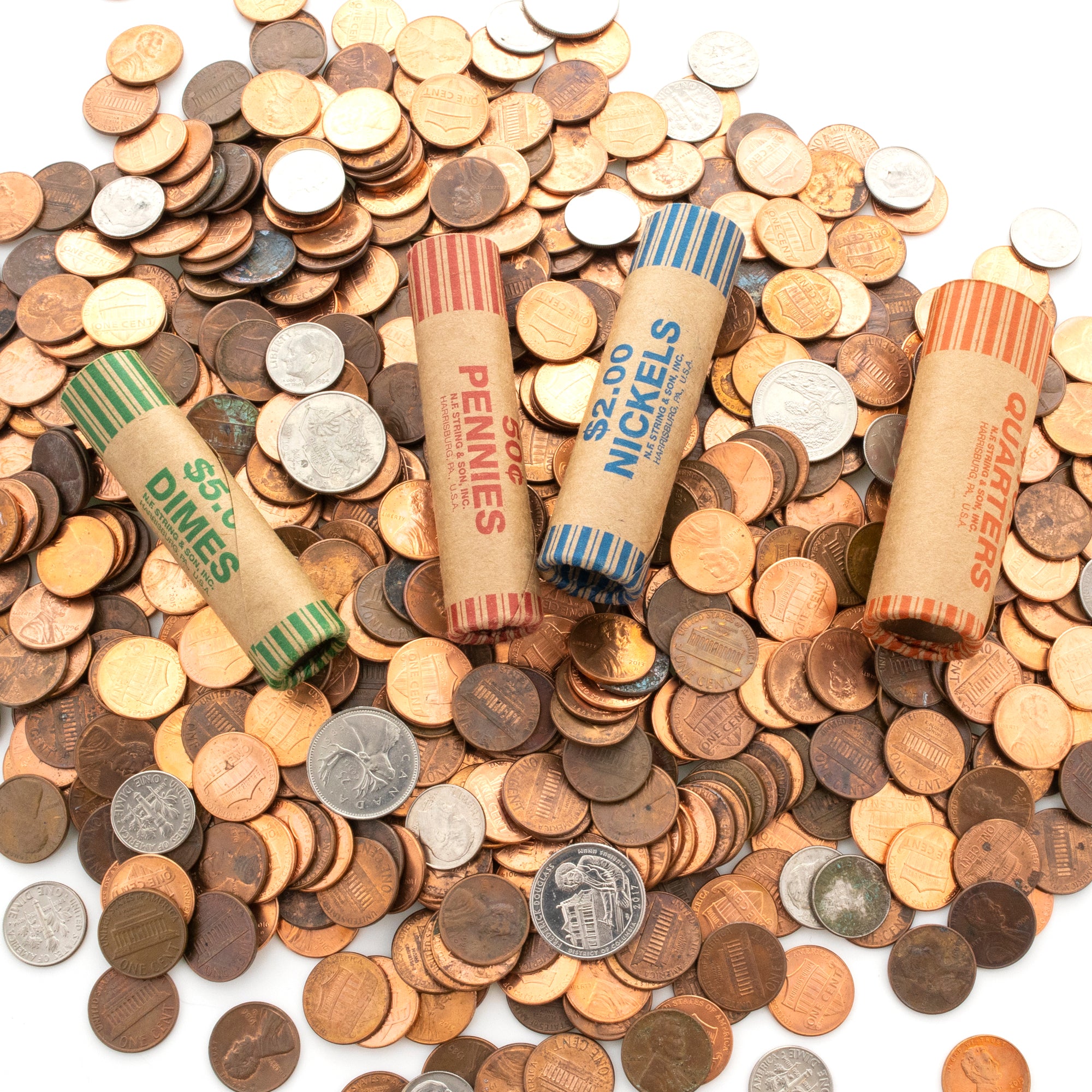 Coin Wrappers for Dimes, 36 Rolls, Kraft Paper