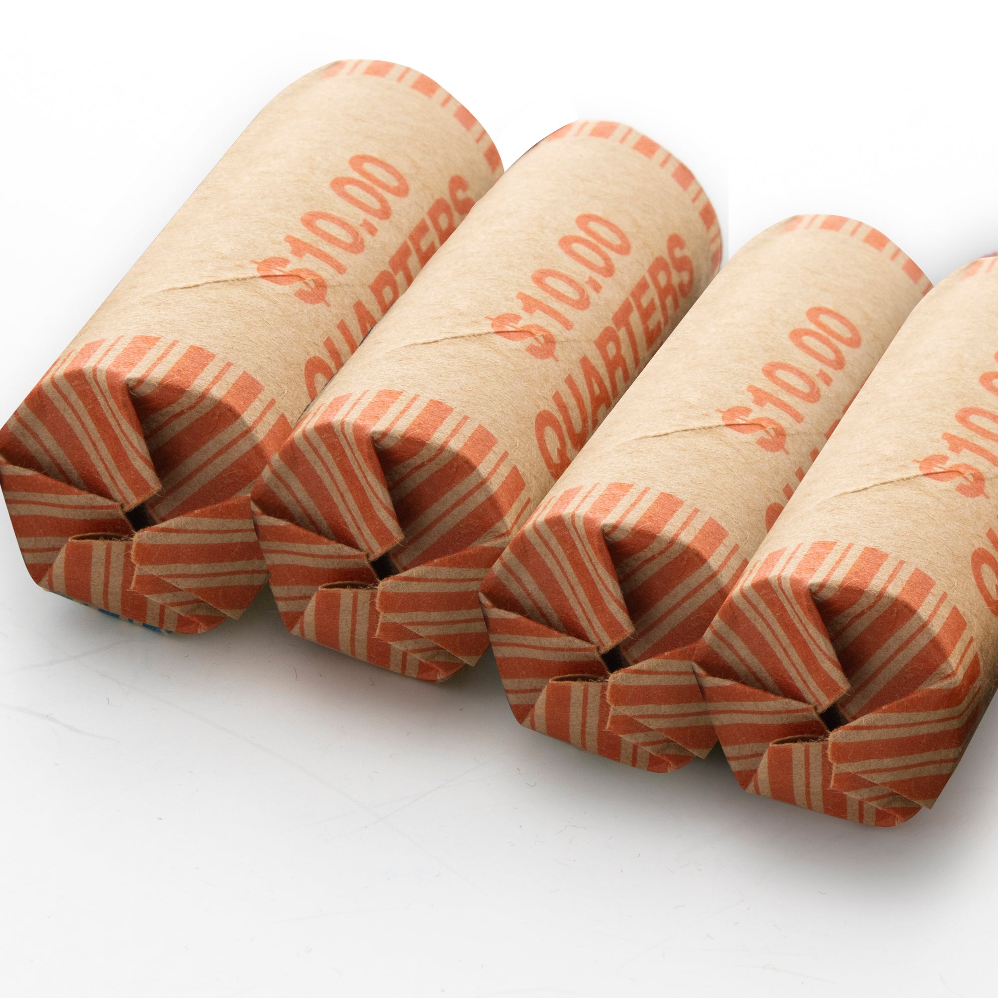 Quarter Coin Wrappers, $10 Rolls, 36 Count