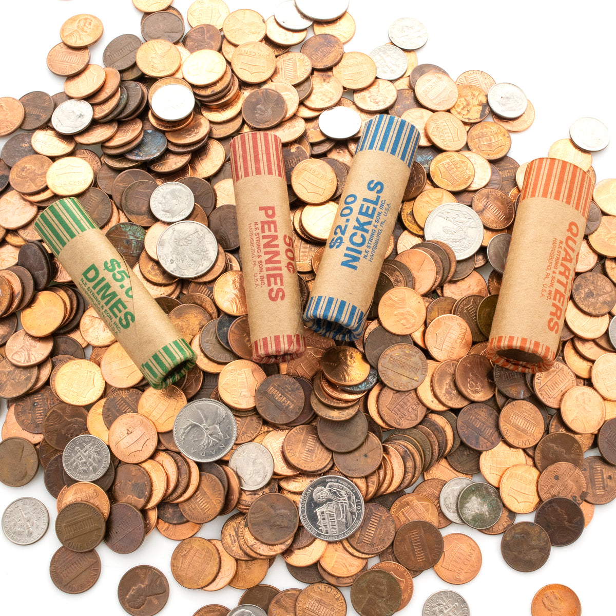 Quarter Coin Wrappers, $10 Rolls