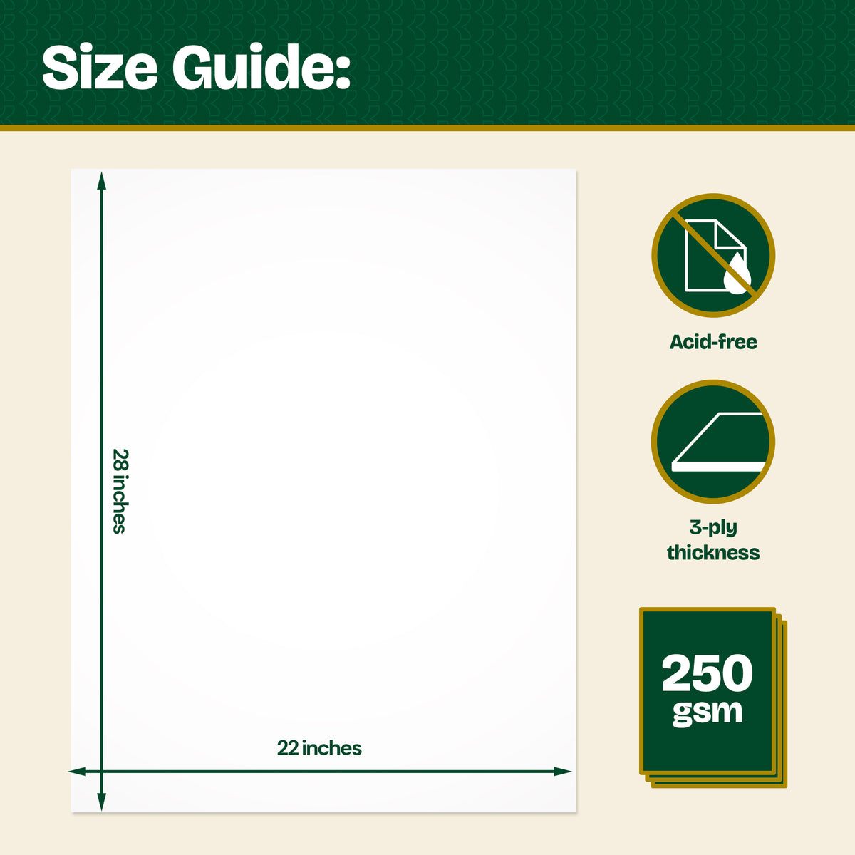 White Poster Board, 22 x 28 in