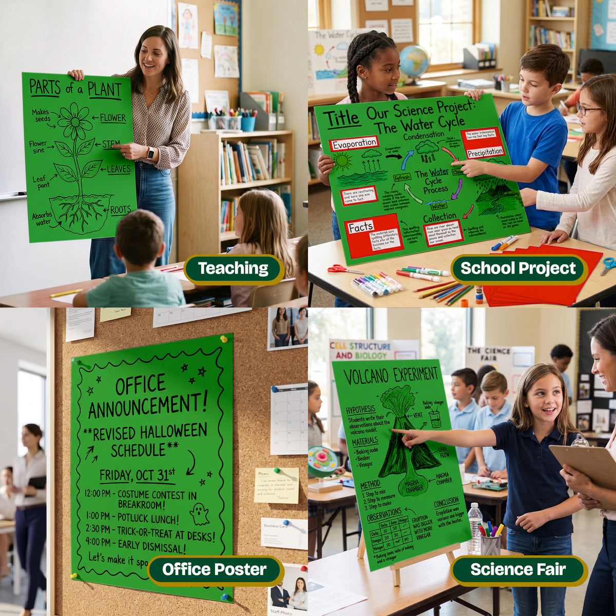 Green Poster Board, 22 x 28 in