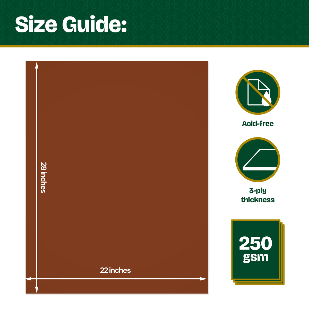 Brown Poster Board, 22 x 28 in