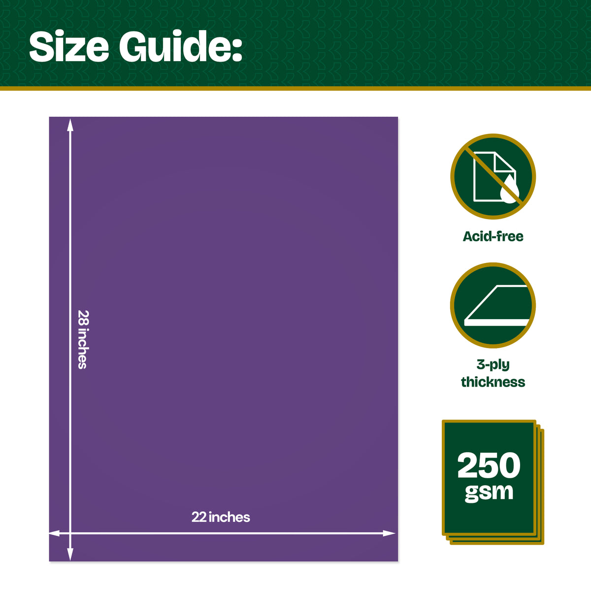 Purple Poster Board, 22 x 28 in