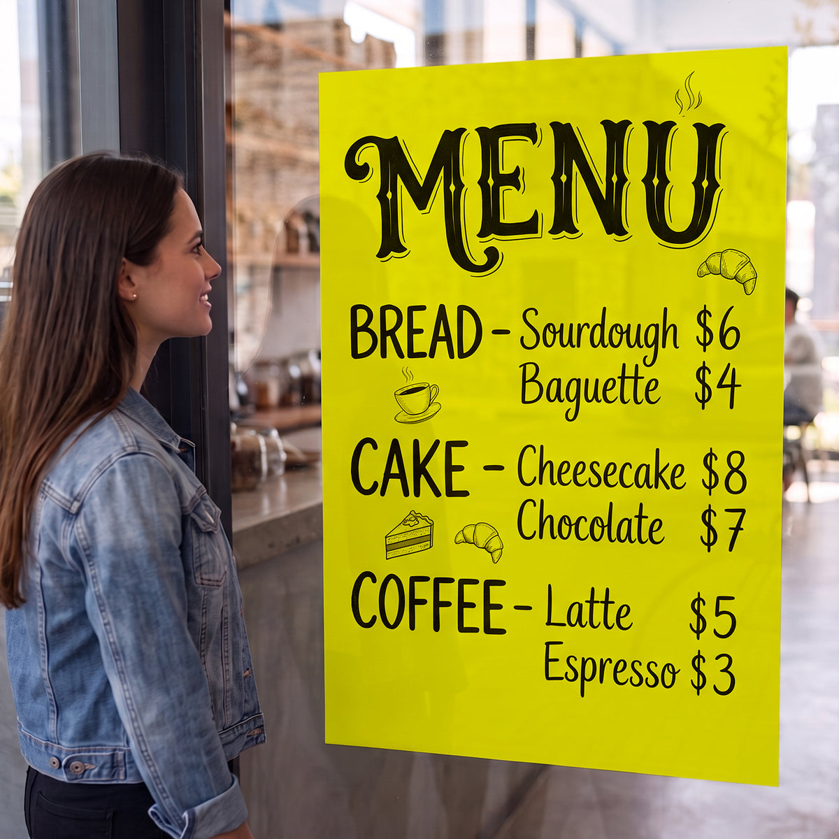 Fluorescent Yellow Poster Board, 22 x 28 in