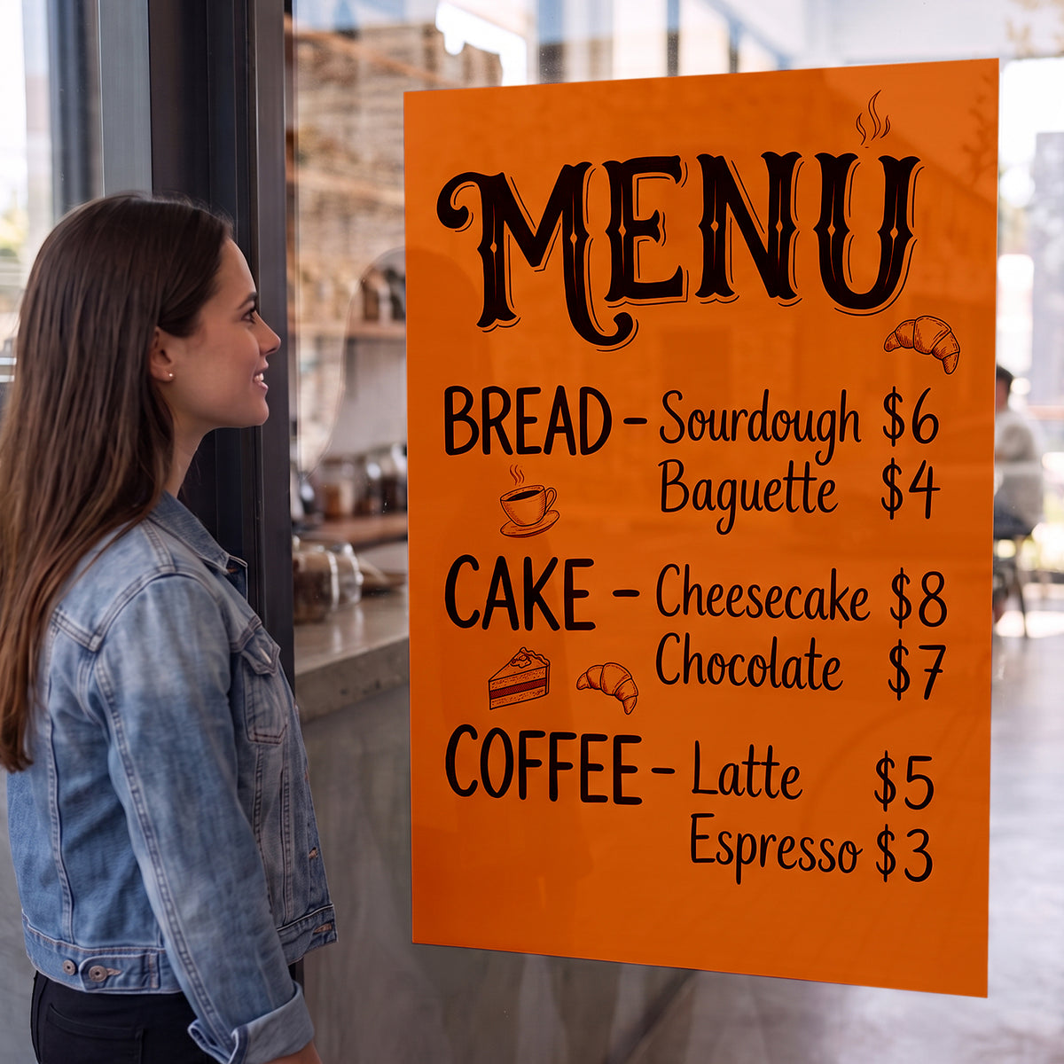 Fluorescent Orange Poster Board, 22 x 28 in