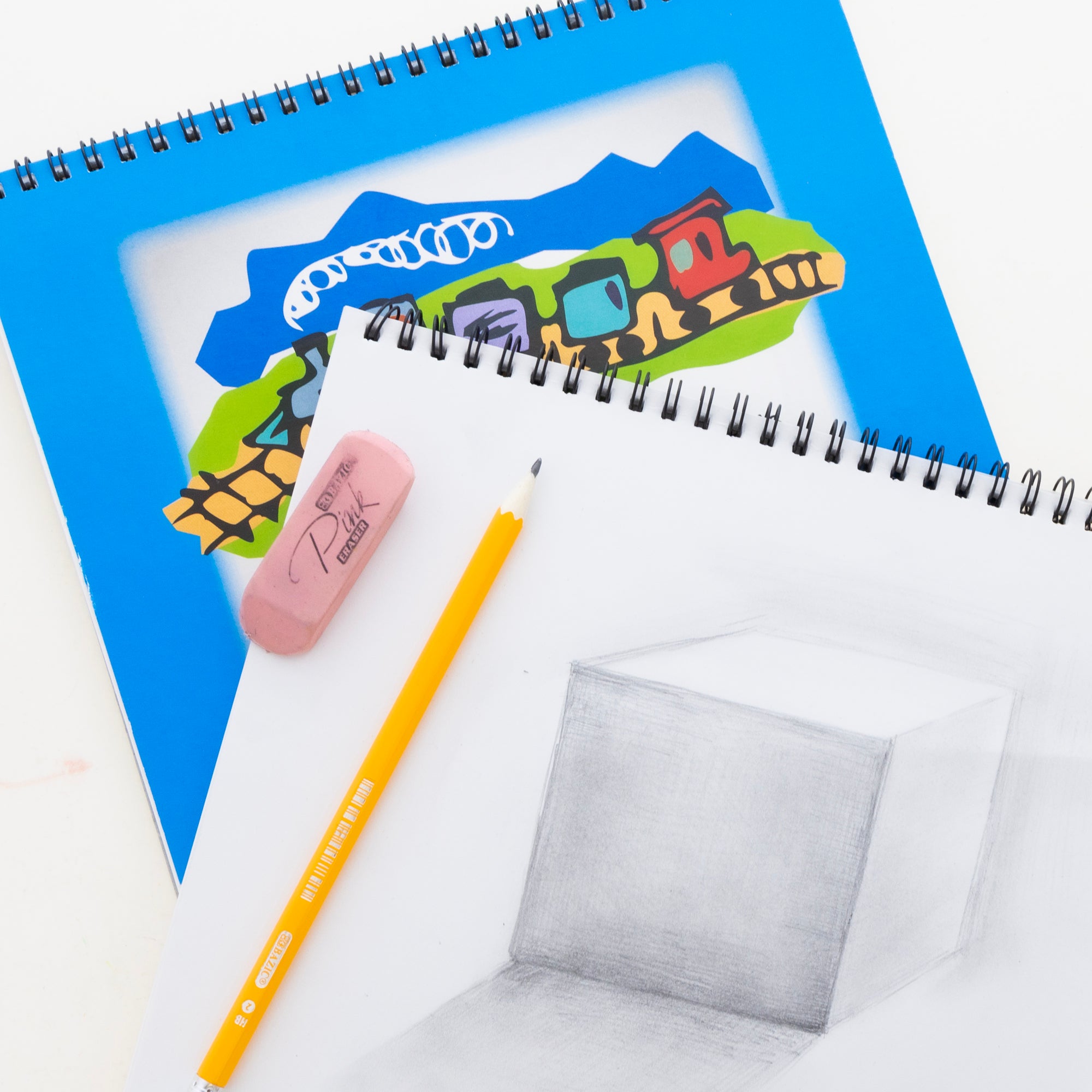 Sketch Pad, 9 x 9 in, 40 Sheets, for Kids Drawing Sketching