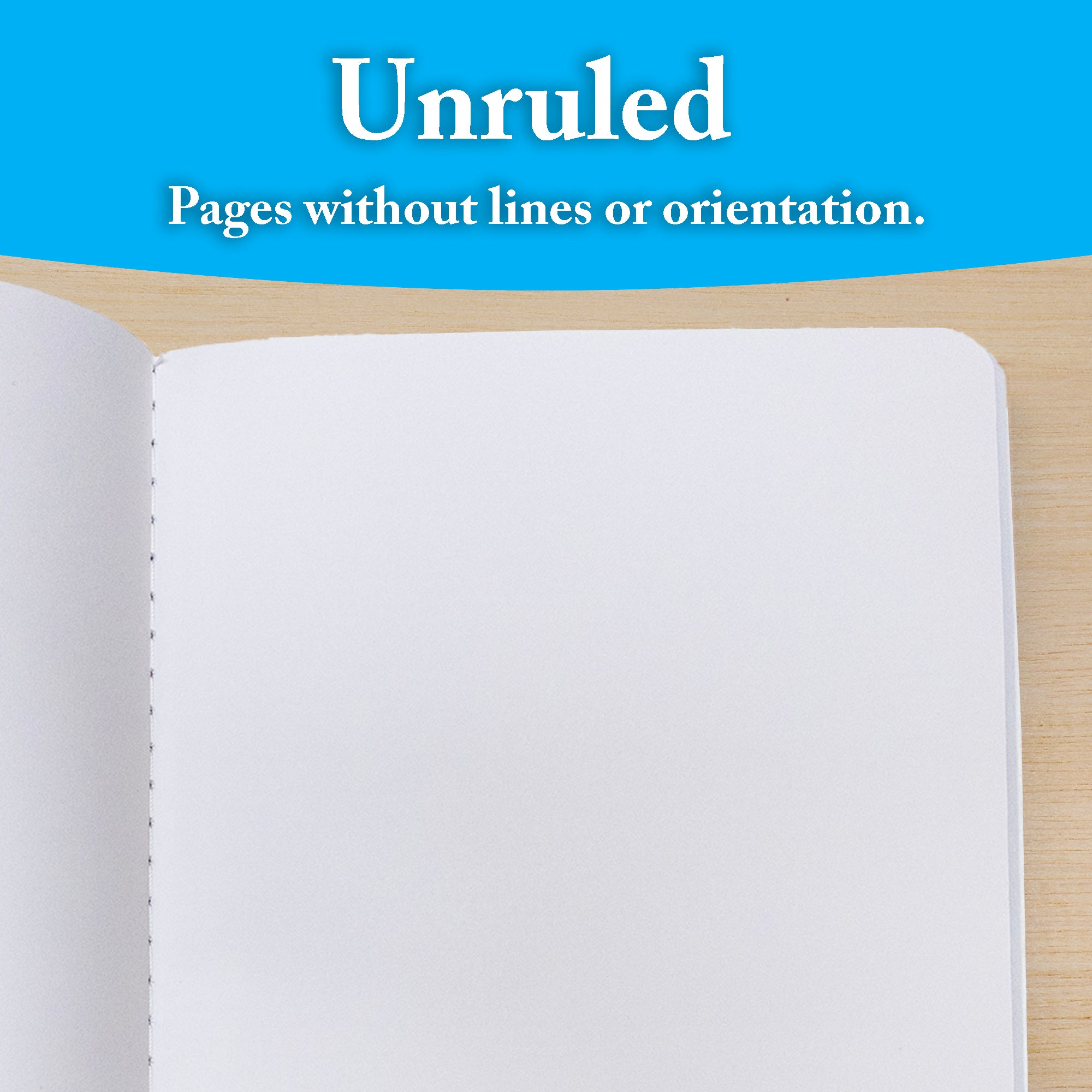 UNRULED 100 Ct. Premium Blue Marble Composition Book