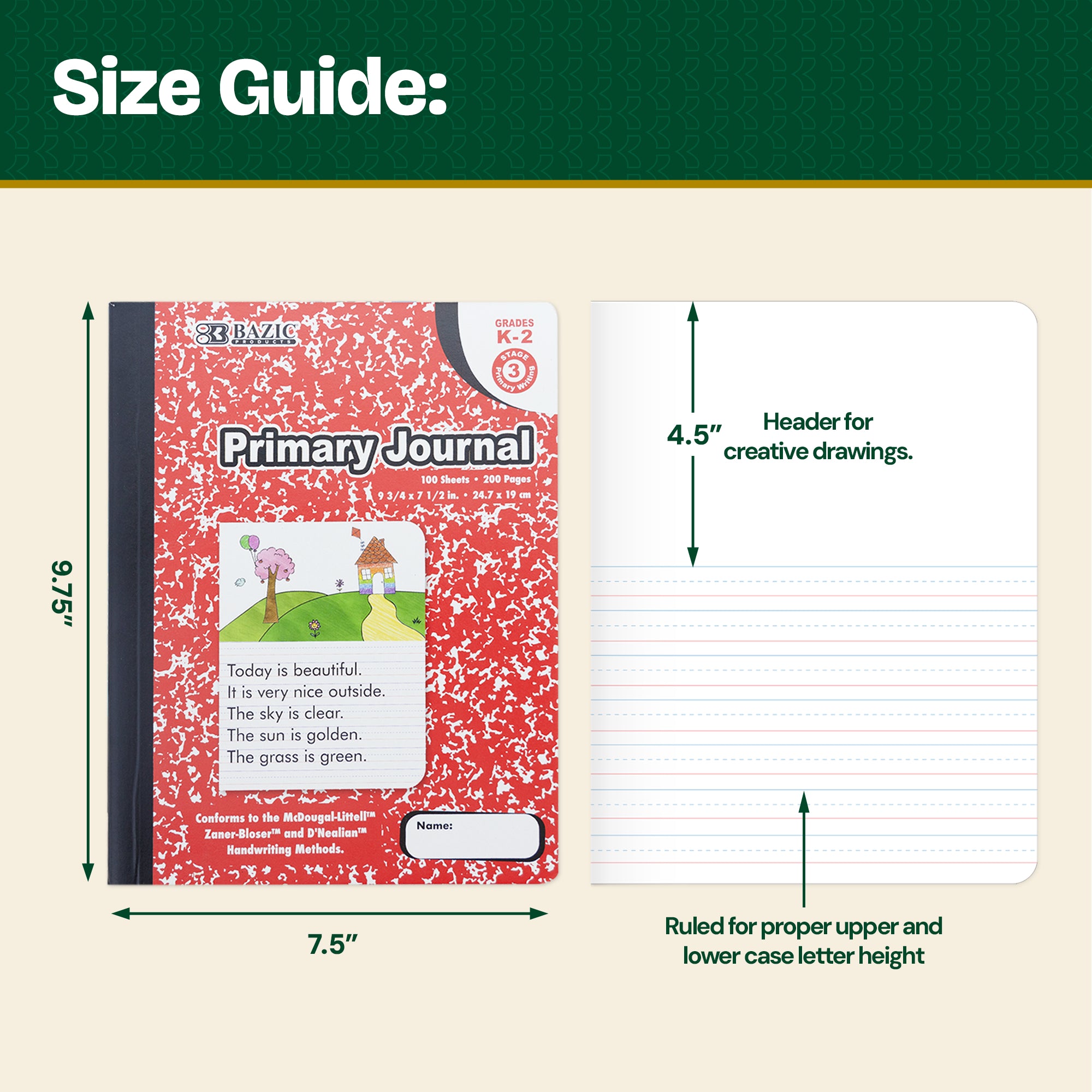 Primary Journal, Grades K-2, Draw & Write