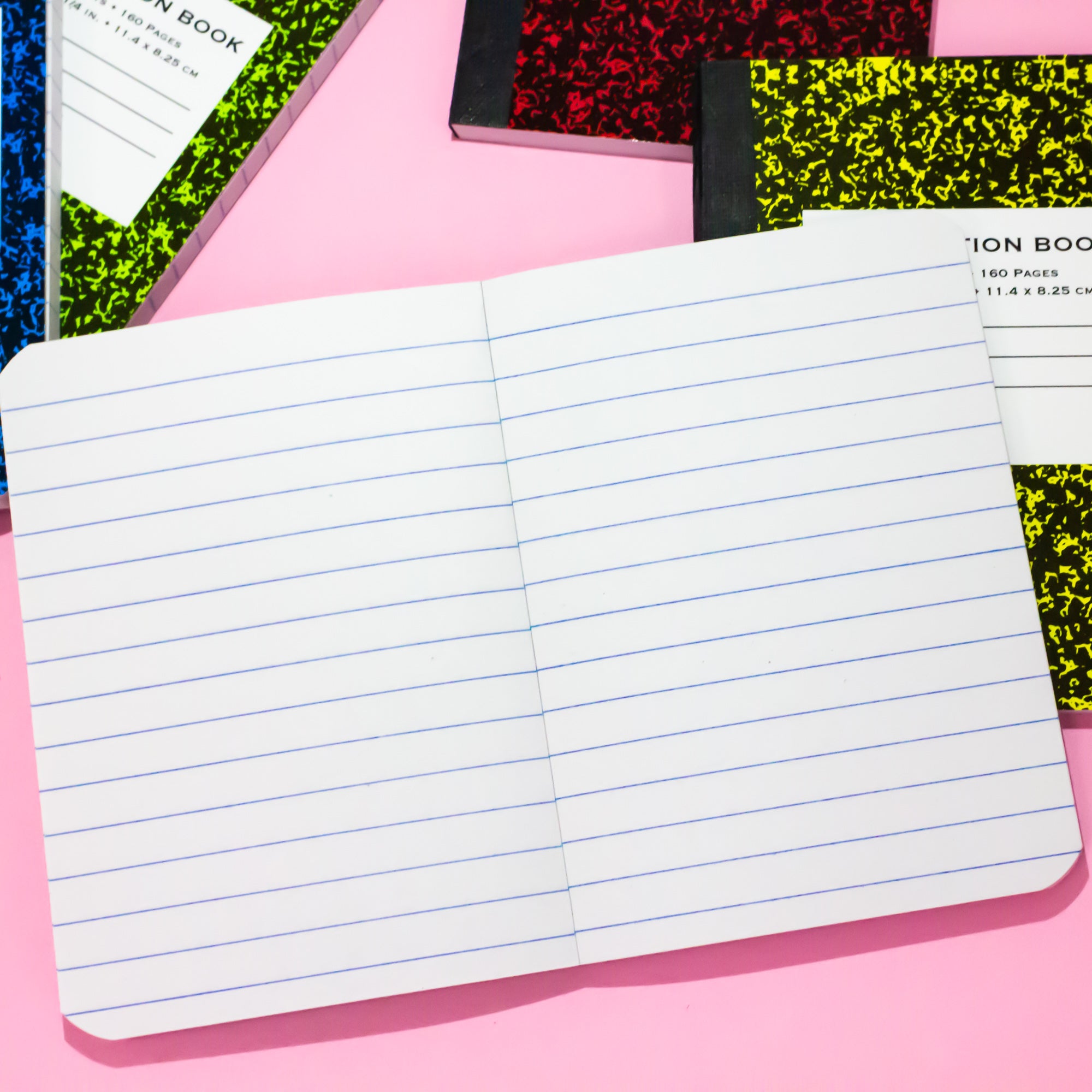 Mini Marble Composition Book, 80 Sheets, 2 Pack