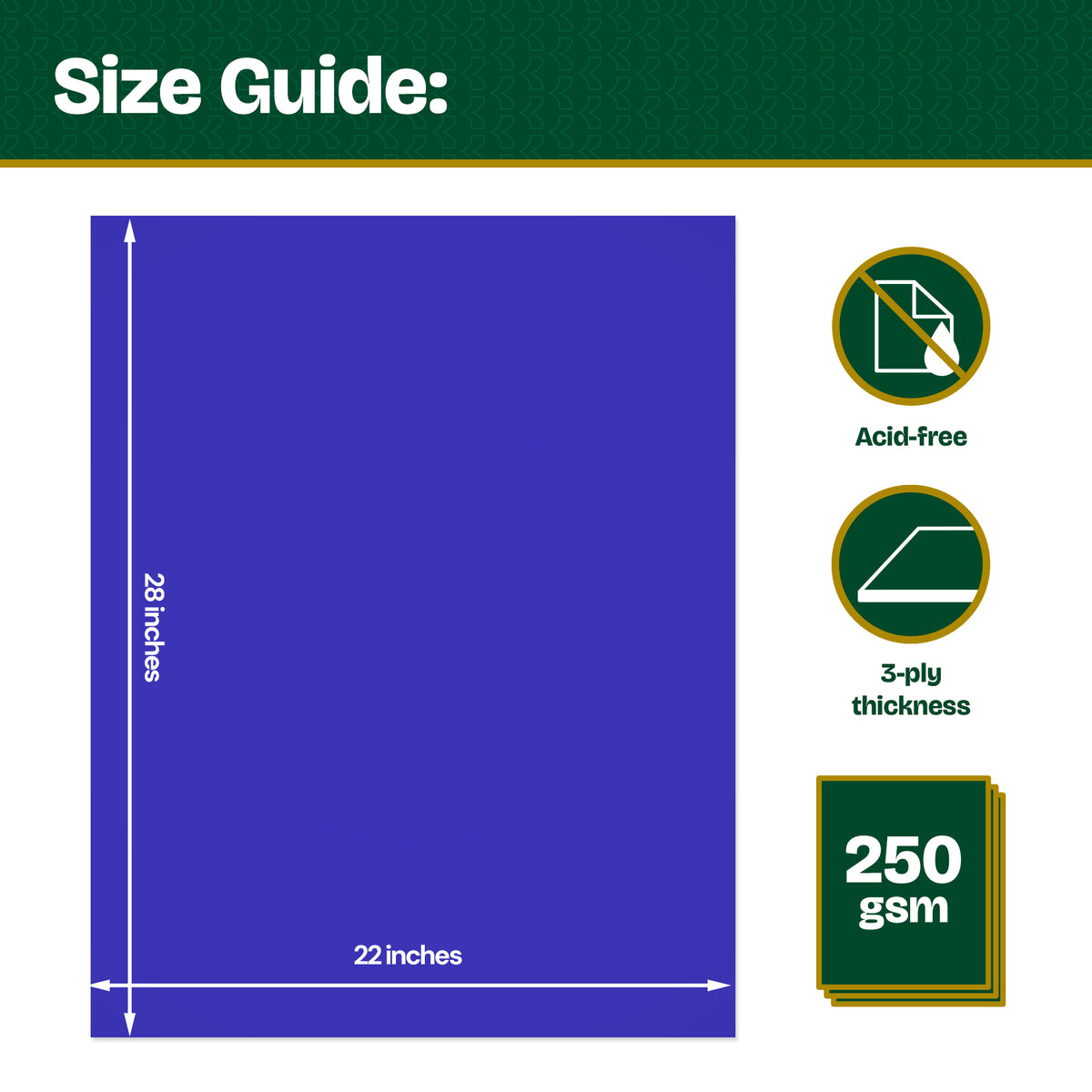 Fluorescent Blue Poster Board, 22 x 28 in