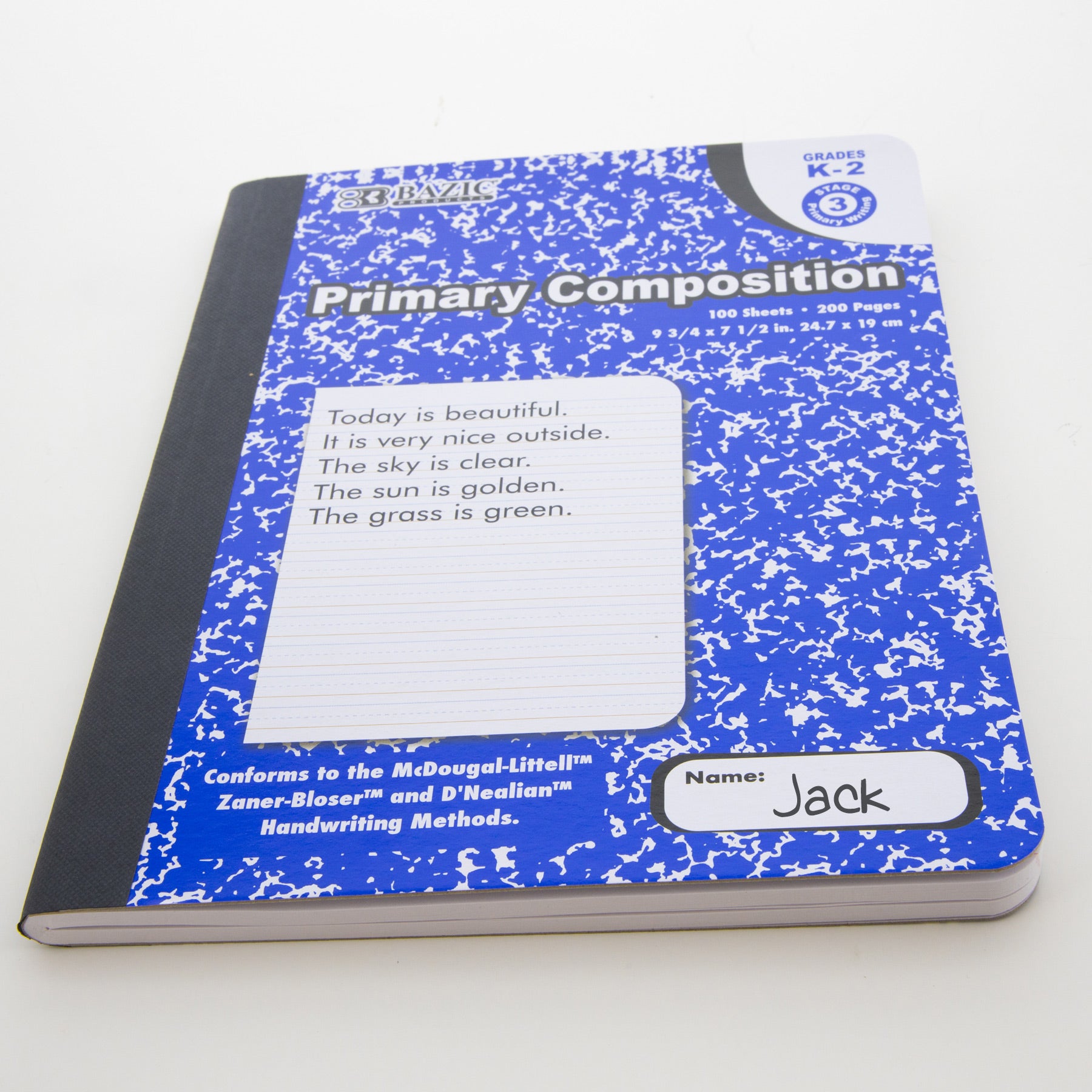 Primary Composition Book, 100 Sheets, Grades K-2