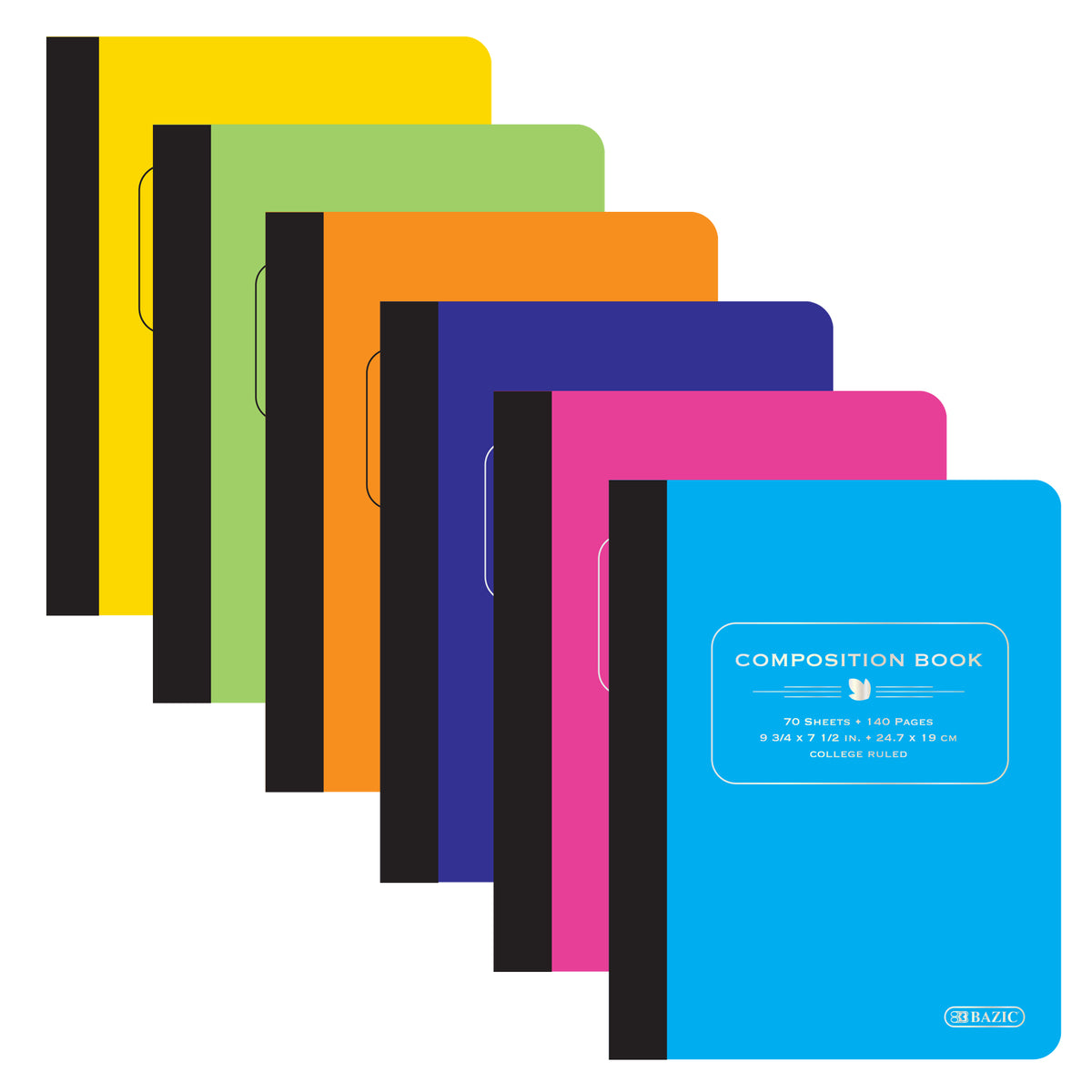 Poly Cover Composition Notebook, College-Ruled