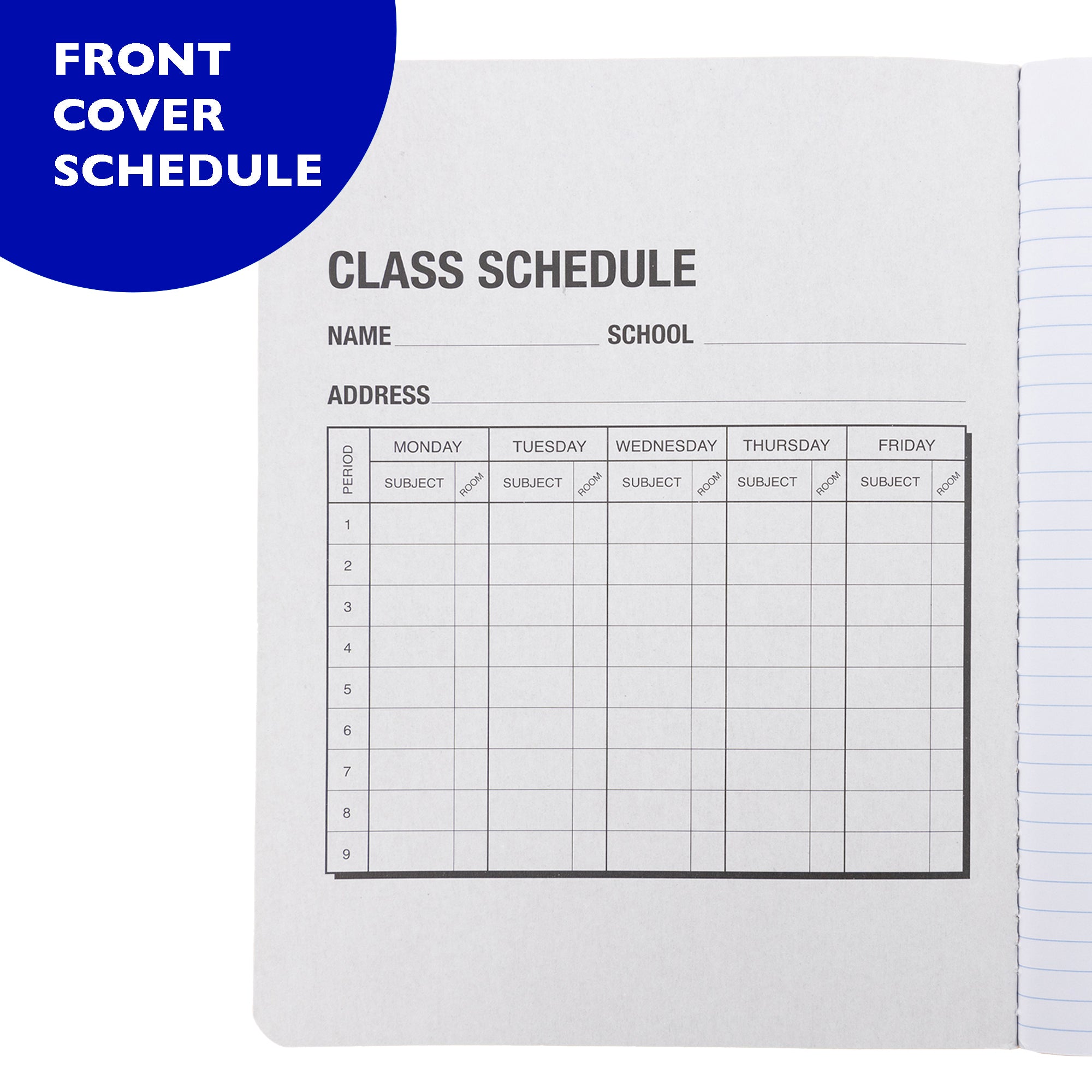 Assorted Color Marble Composition Book, 100 Sheets