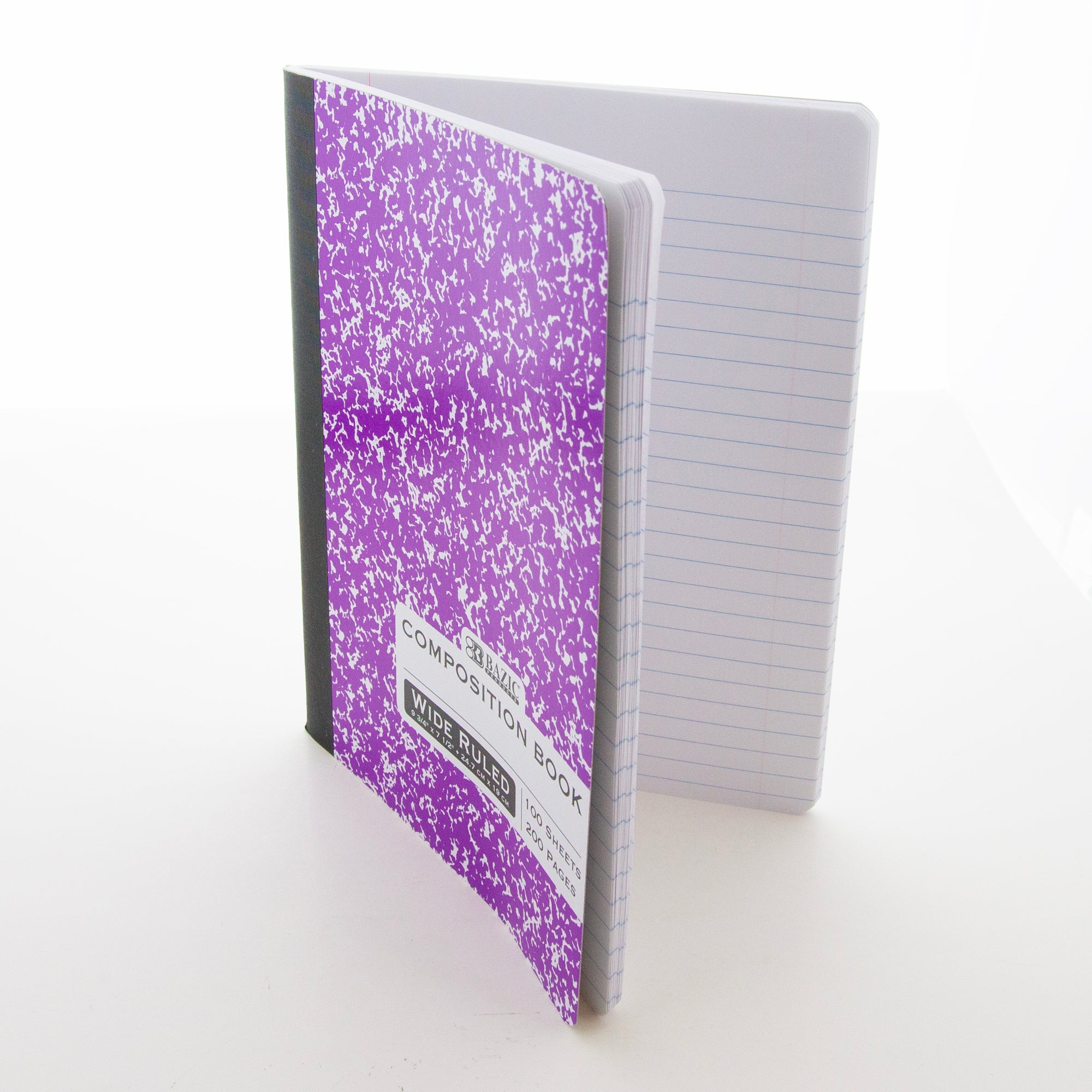 Assorted Color Marble Composition Book, 100 Sheets