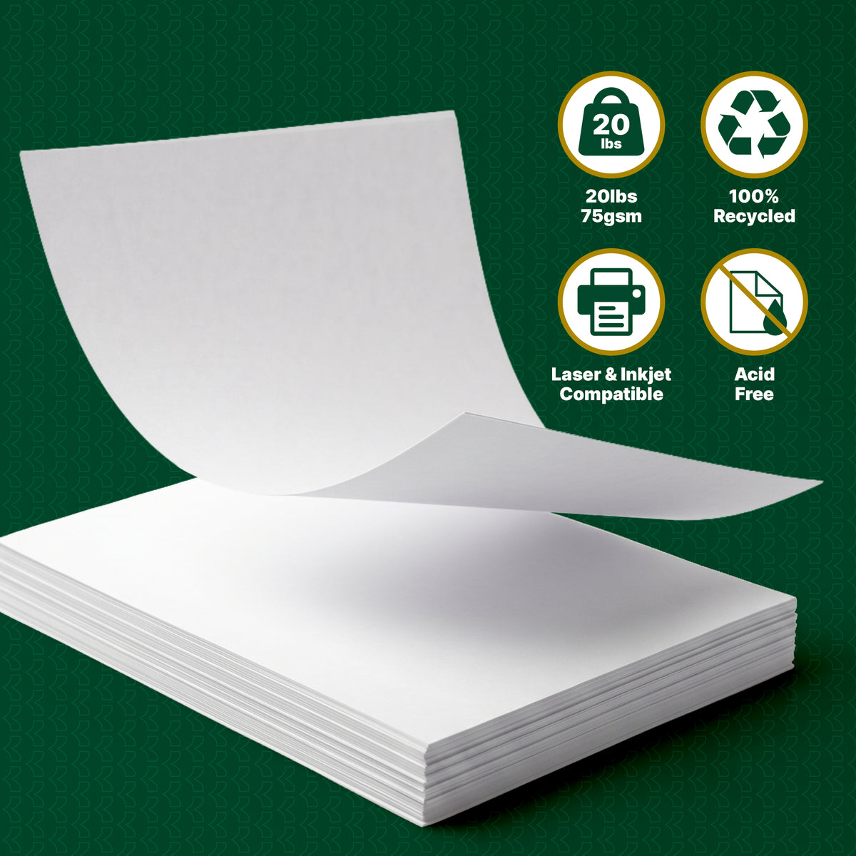 White Multipurpose Paper, 8.5 x 11 in, 50 Sheets