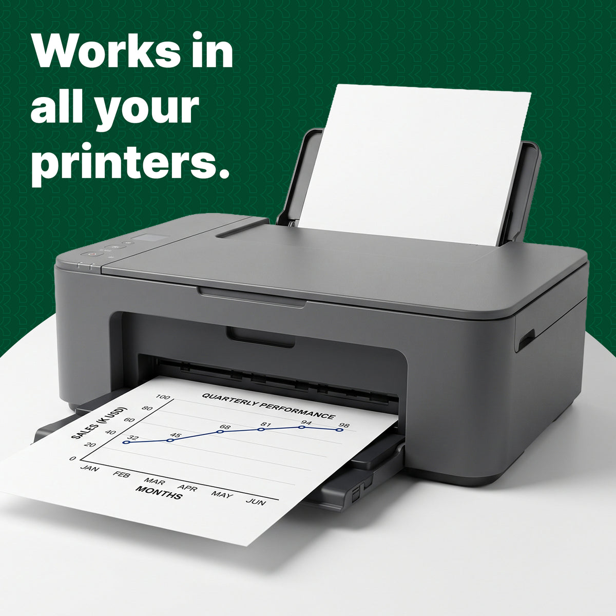 White Multipurpose Paper, 8.5 x 11 in, 50 Sheets