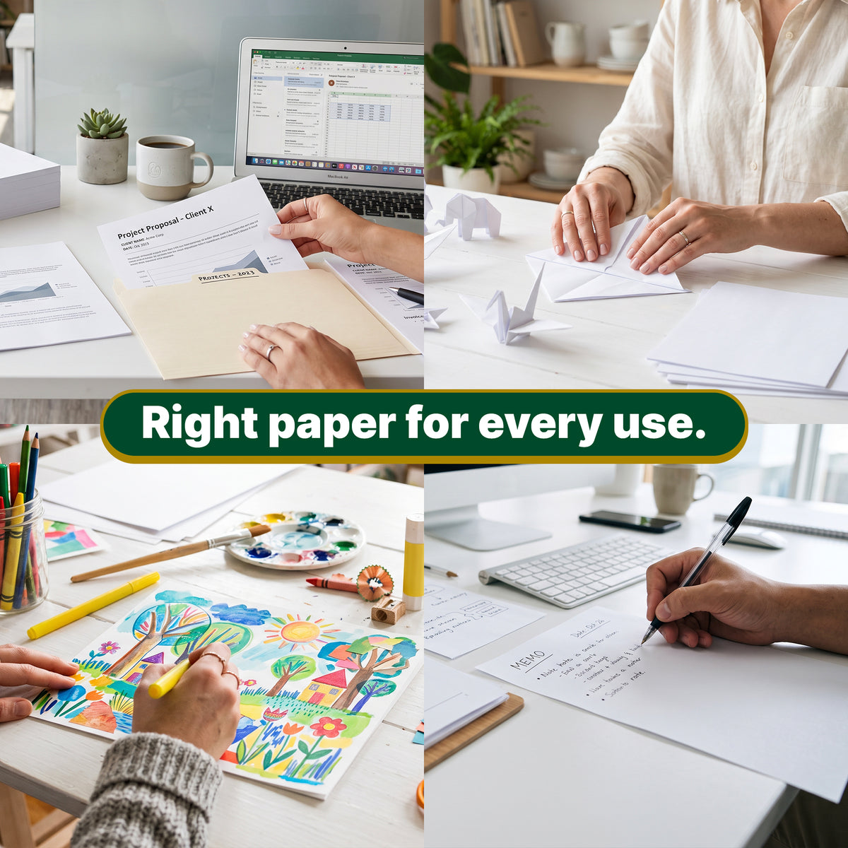 White Multipurpose Paper, 8.5 x 11 in, 50 Sheets