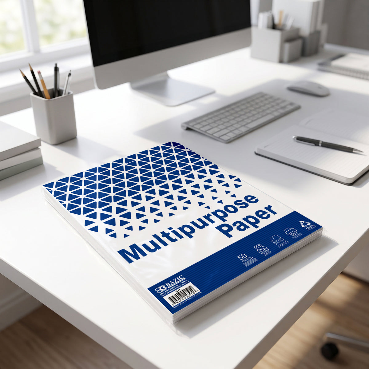 White Multipurpose Paper, 8.5 x 11 in, 50 Sheets