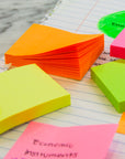 40 Ct. 3" X 3" Neon Sticky Notes (4/Pack)
